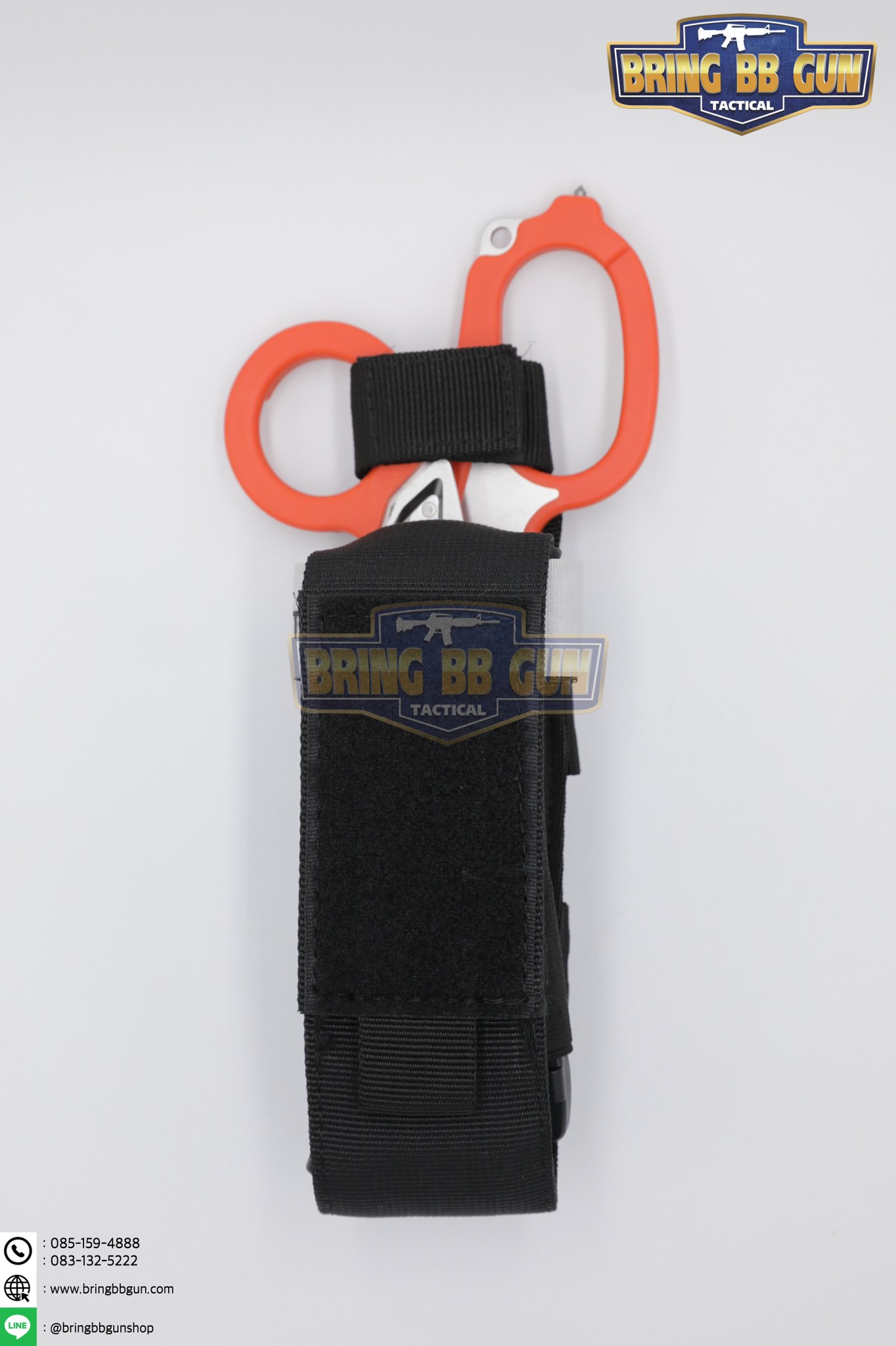 ชุดเพ้าผ้าใส่สายห้ามเลือด+กรรไกรแพทย์สนาม LM Raptor (ซองผ้าใส่สายรัดห้ามเลือด+สายรัดห้ามเลือด+กรรไกร LM Raptor)