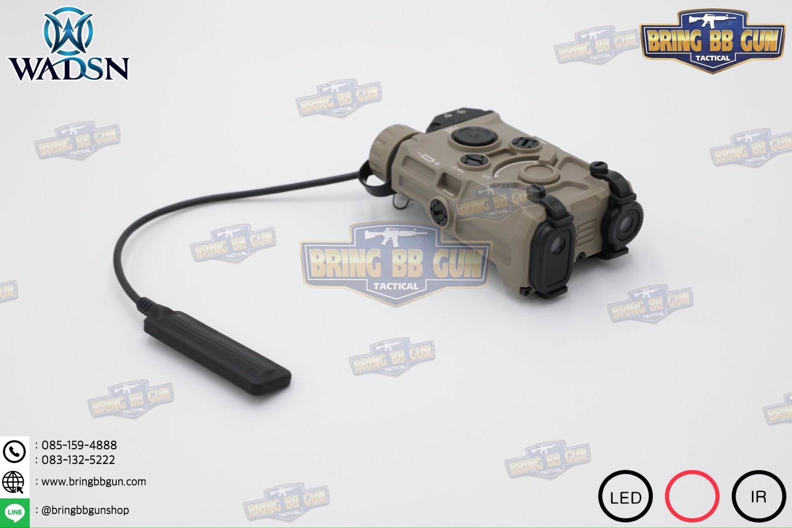 กล่อง Eo-tech OGL ยี่ห้อ WADSN รุ่น พลาสติก (เลเซอร์ชี้เป้าสีแดง) (OGL) (EOTECH OGL) (ON-GUN-LASER)