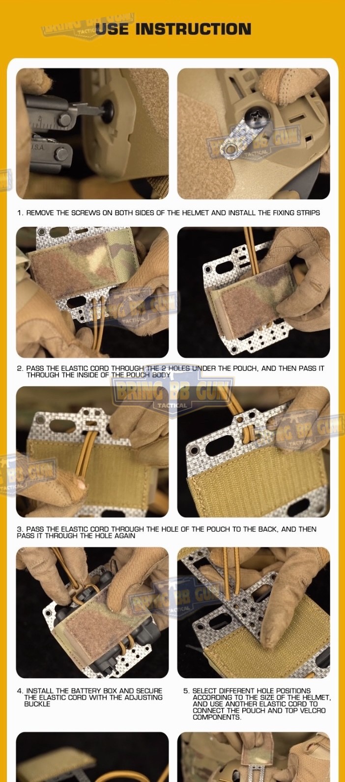 FRO PVS31 Battery Retention System (เพ้าเก็บแบตเตอรี่ไนท์วิชั่นติดหมวก Fast) (NVG Battery Helmet Pouch) (FERROR) (FRO)