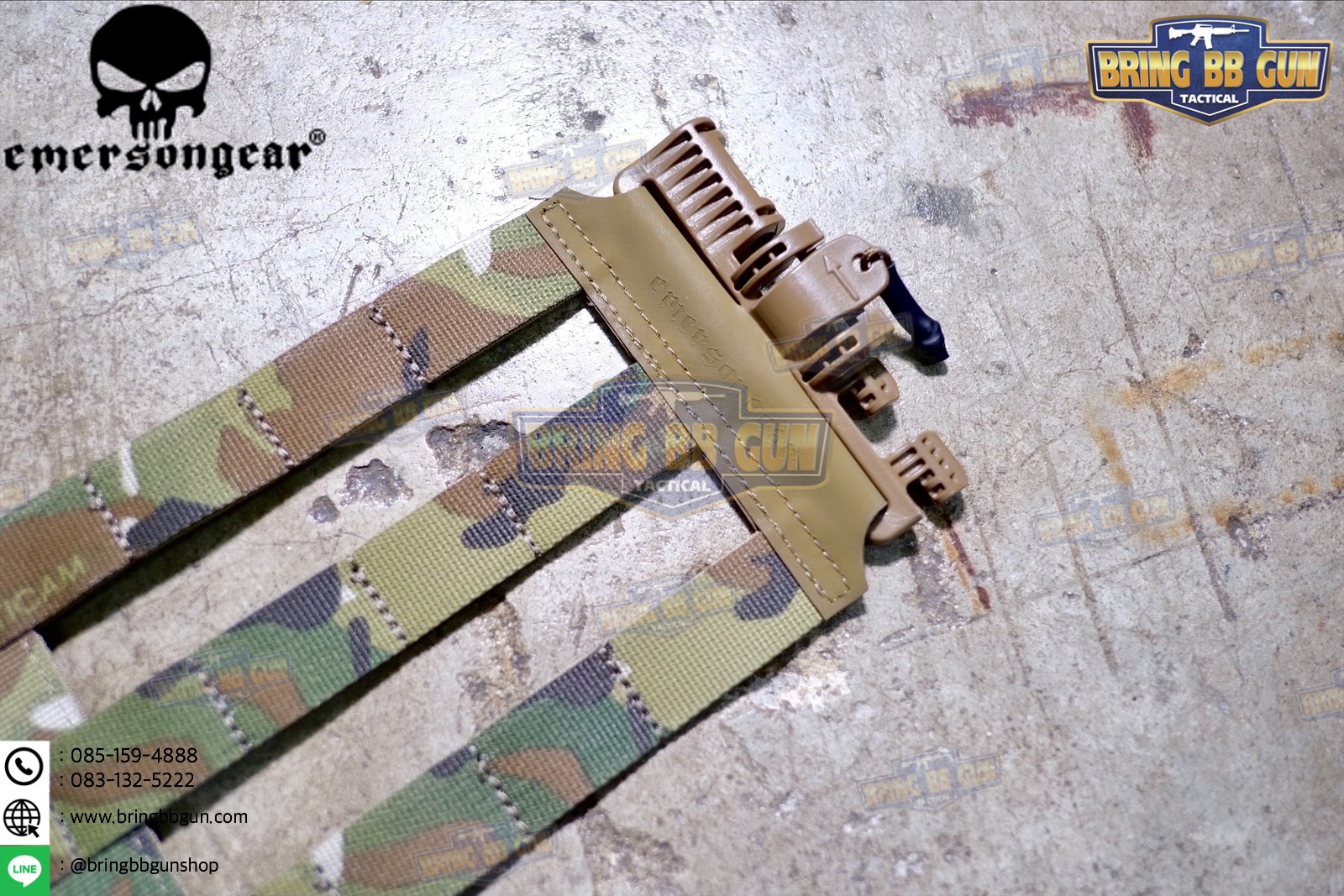 ชุดเซ็ตปลดเสื้อเกราะไว (ชุดสายโอบ-ปลดไว) ยี่ห้อ Emerson (Vest single point quick release Mesh Cummerbund) (Quick Release Cummerbund Set)