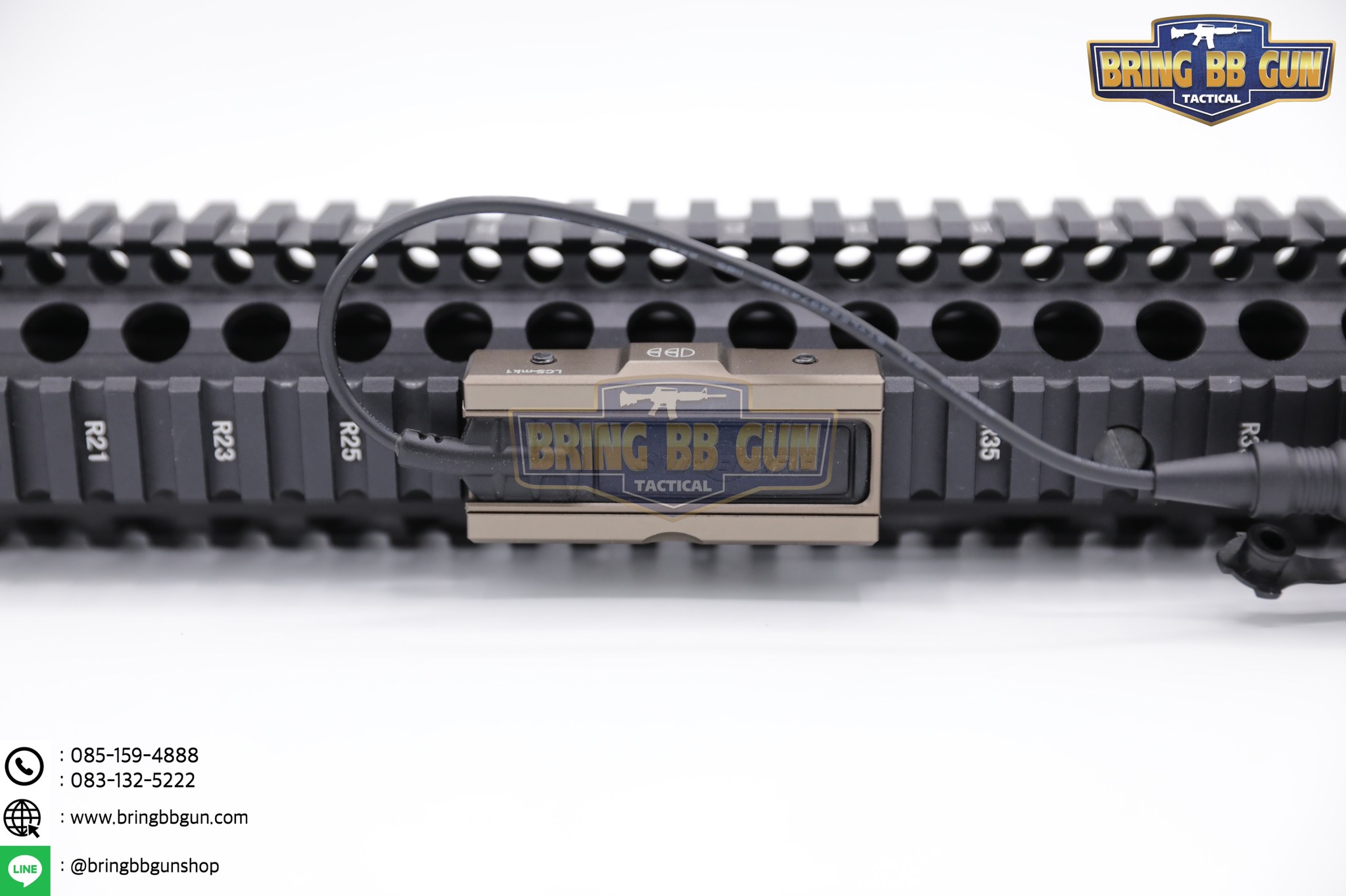 LCS ยี่ห้อ Cloud Defensive (ตัวจับสวิตช์หางหนูของไฟฉาย) รุ่น ระบบราง Picatinny (รางรถไฟ,ราง20mm.) (Light Control System) (ใช้ได้กับชุดหน้าระบบราง Picatinny เท่านั้น)