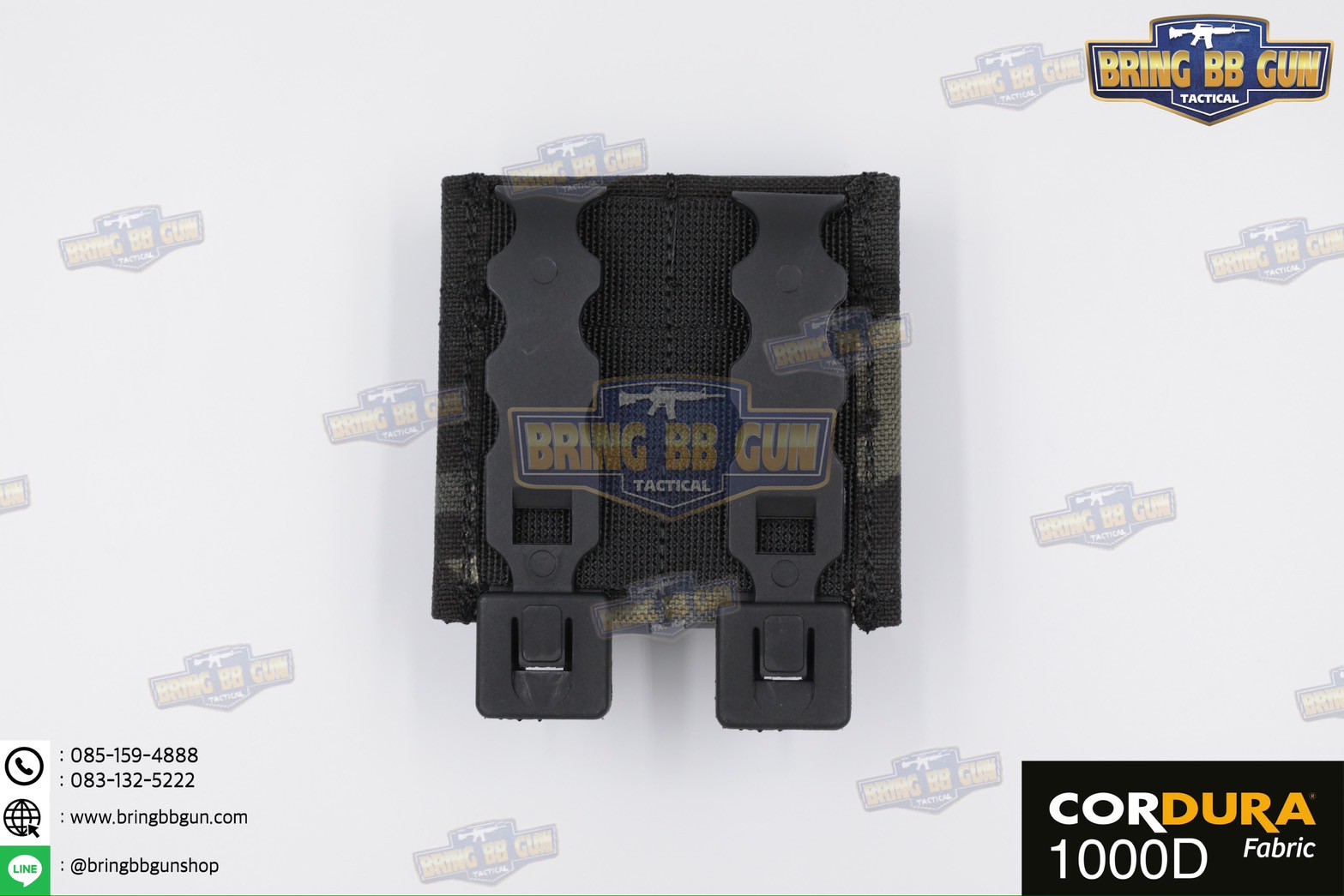 เพ้าแม็กกาซีนปืนสั้นแบบคู่ ทรง ESS รุ่น 9mm. (ซองแม็กกาซีนแบบคู่ ESS รุ่น 9mm.) (FAST 9mm. Double Soft Pouch)