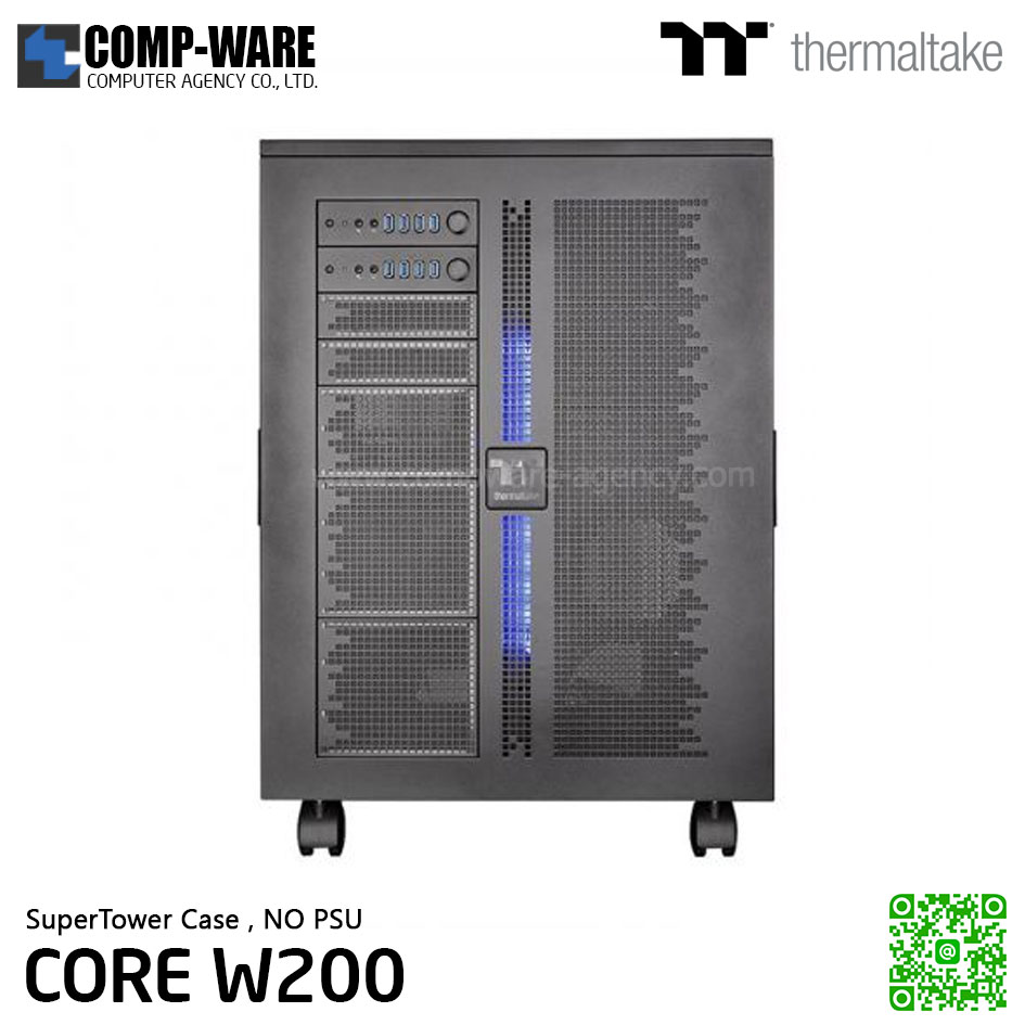 Thermaltake Core W200 Chassis Dual System Capable Extreme Super Tower Computer Case , No Power - CA-1F5-00F1WN-00