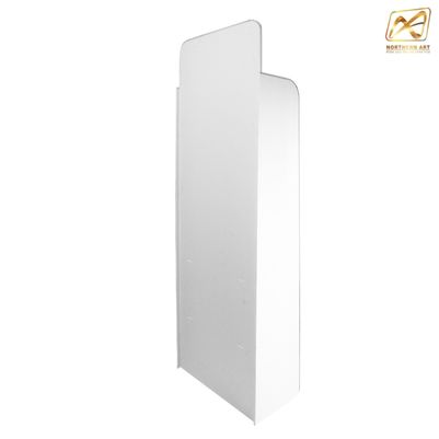 ชั้นวางสินค้าพลาสวูด H01 ขนาด (W)45 x (D)25 x (H)150 ซม. พลาสวูดหนา 8 มม.พร้อมงานพิมพ์สติ๊กเกอร์ ( ราคาไม่รวมขอแขวนและป้ายราคา )