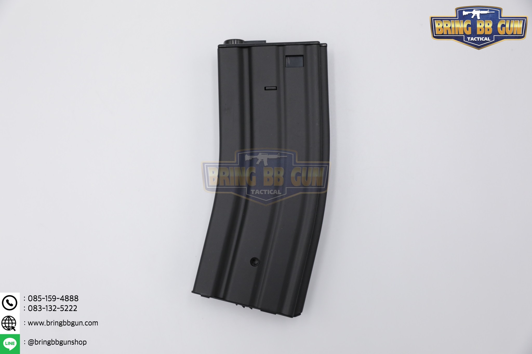 แม็กกาซีน M4 ยี่ห้อ Golden Eagle แบบปั่น ทรง เดิม(เหล็ก) (M4 Hi-cap magazine)