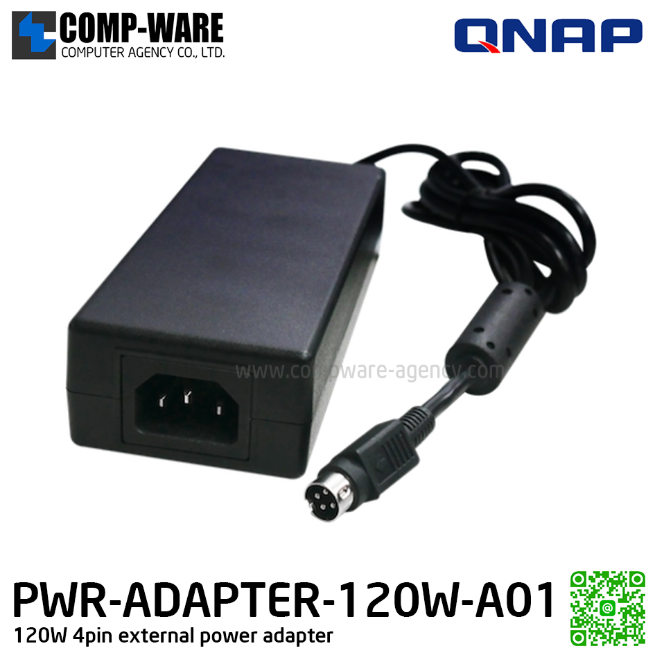 QNAP PWR-ADAPTER-120W-A01 120W 4pin external power adapter - Spare Part