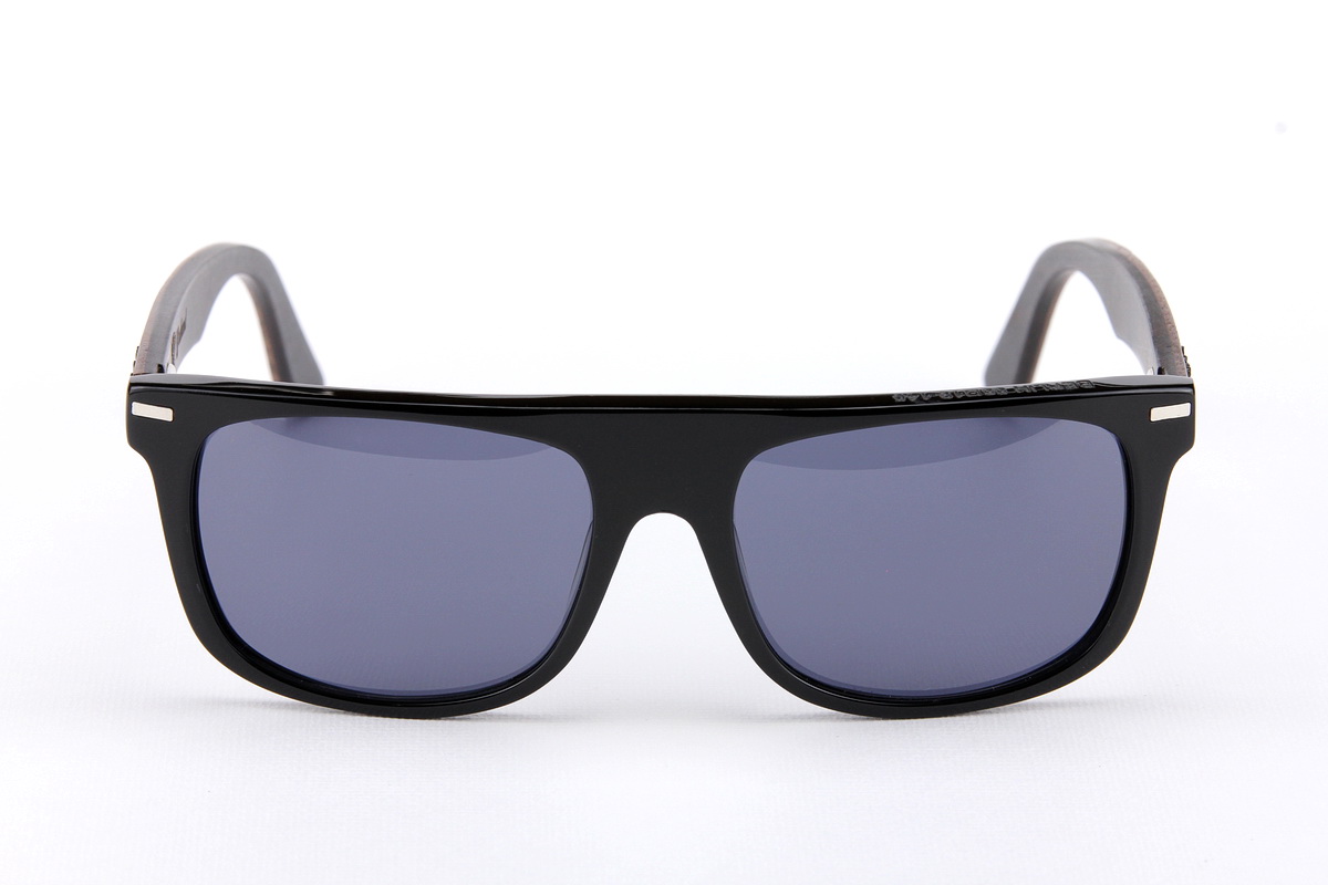 แว่นกันแดดขาไม้ Weekend Duet Collection Berlin Black (Dark)