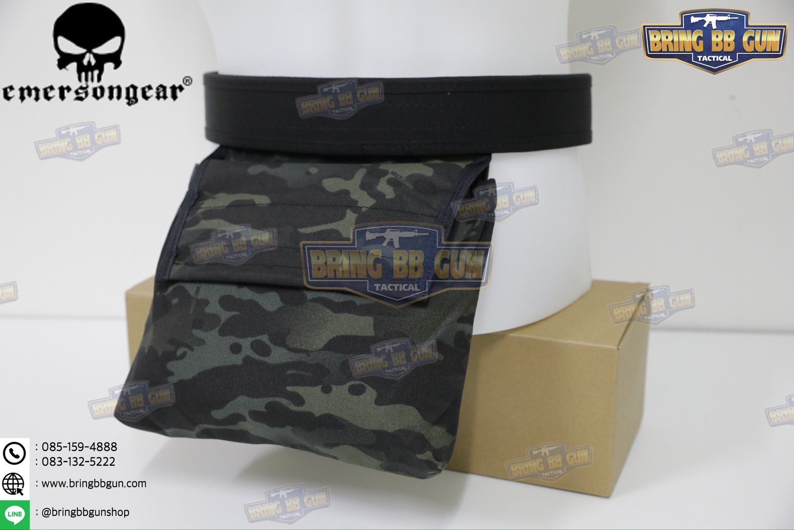 ถุงทิ้งแม็กกาซีนแบบพับได้ ยี่ห้อ Emerson (ถุงเก็บอุปกรณ์ แบบตีนตุ๊กแก) (Vest/Tactical Belt Paste Pouch)