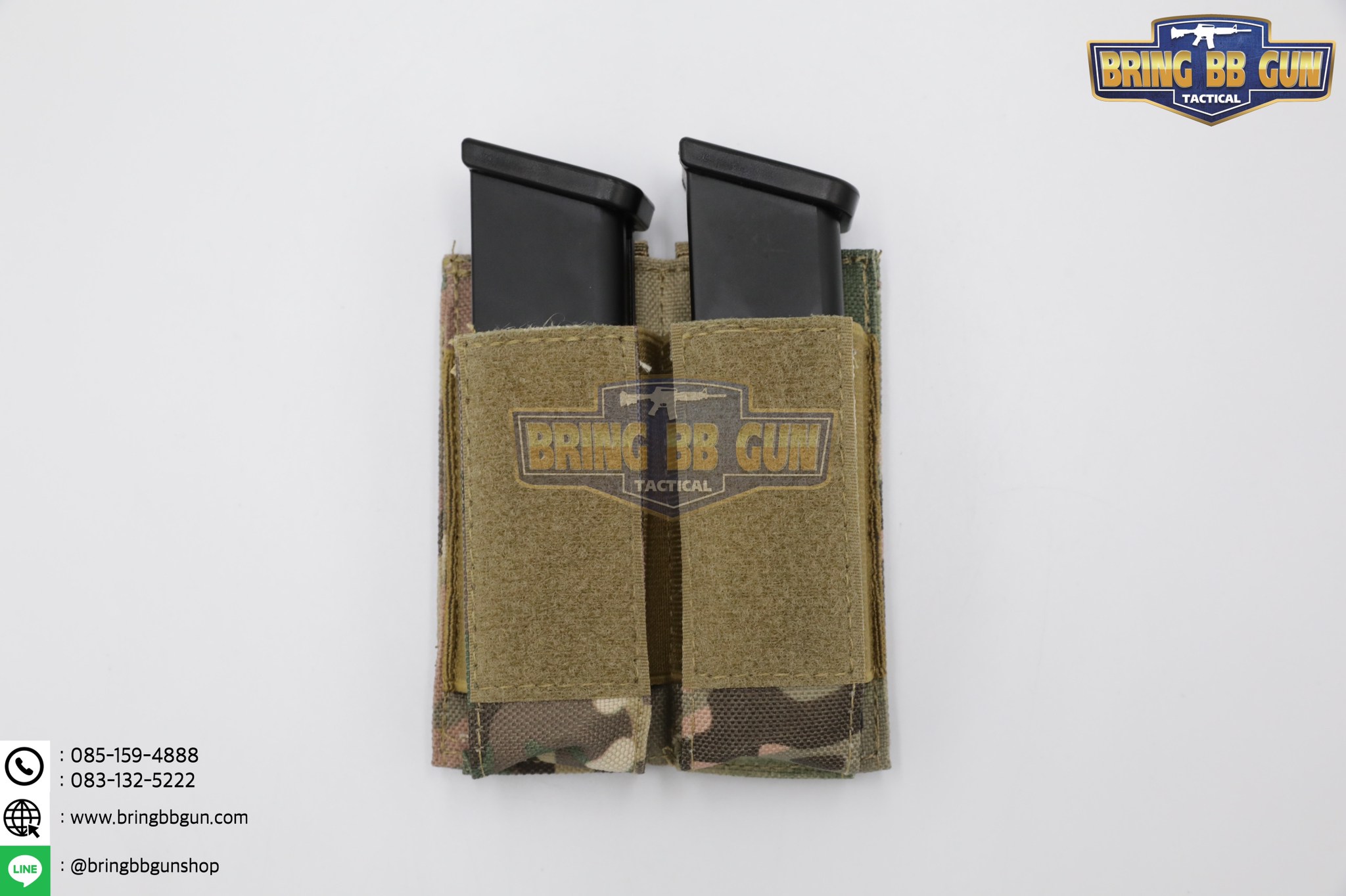 เพ้าเเม็กกาซีนปืนสั้นคู่แบบผ้า M5 (ซองแม็กกาซีนคู่แบบผ้า M5)