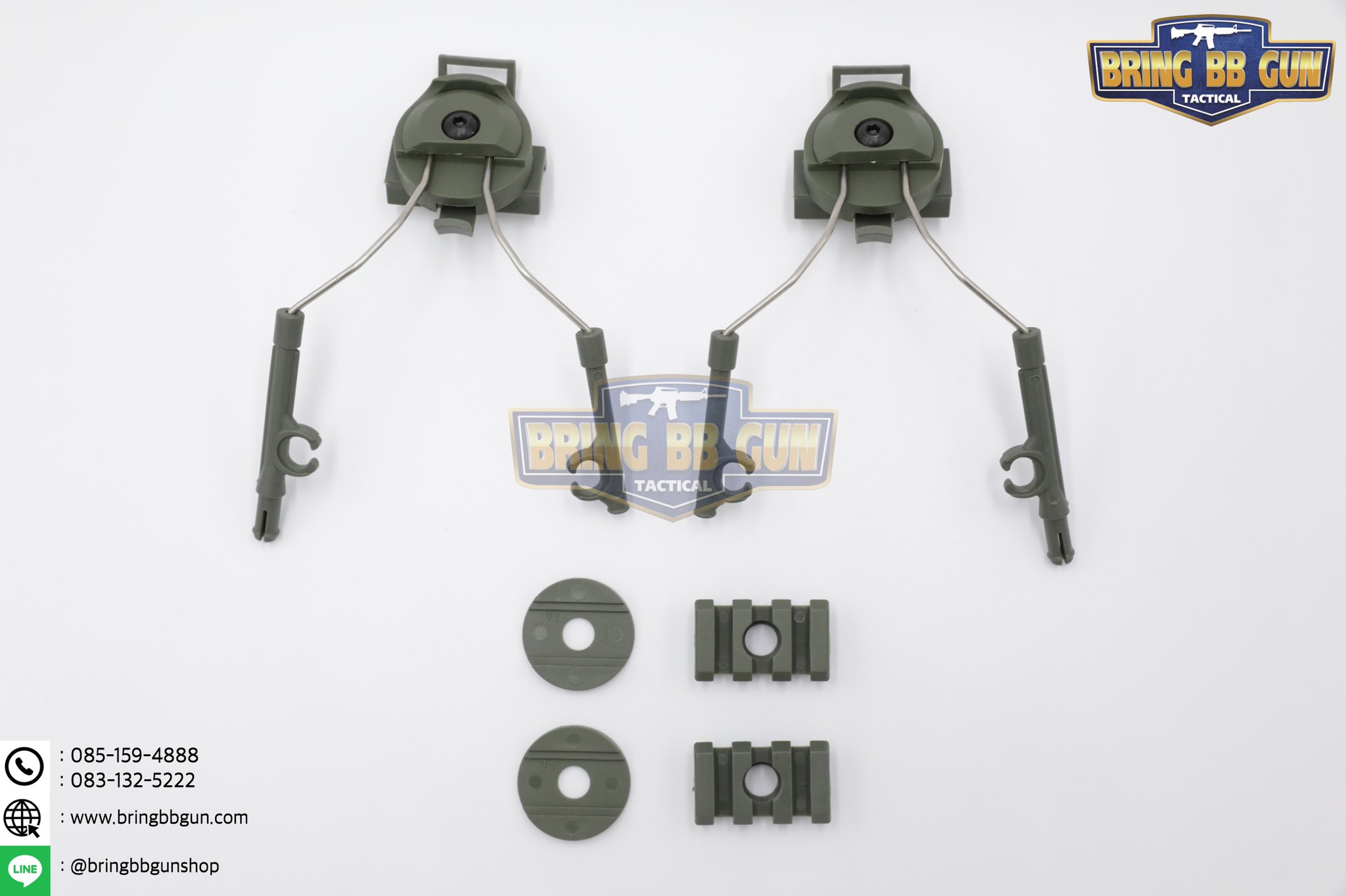 Helmet Rail Suspension Bracket (อแดปเตอร์ขาจับหูฟังใส่รางข้างหมวกฟาส)