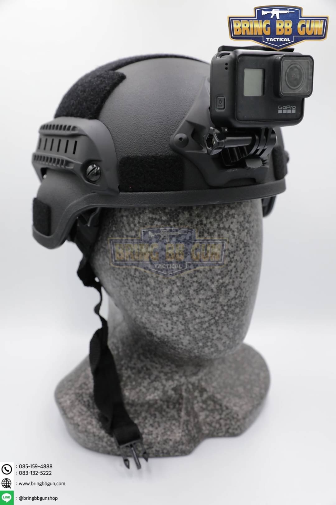 ขาจับกล้อง Action Camera ติดหมวก Fast/Mich (ขาจับกล้อง Go Pro ติดหมวก Fast/Mich) รุ่น อลูมิเนียม