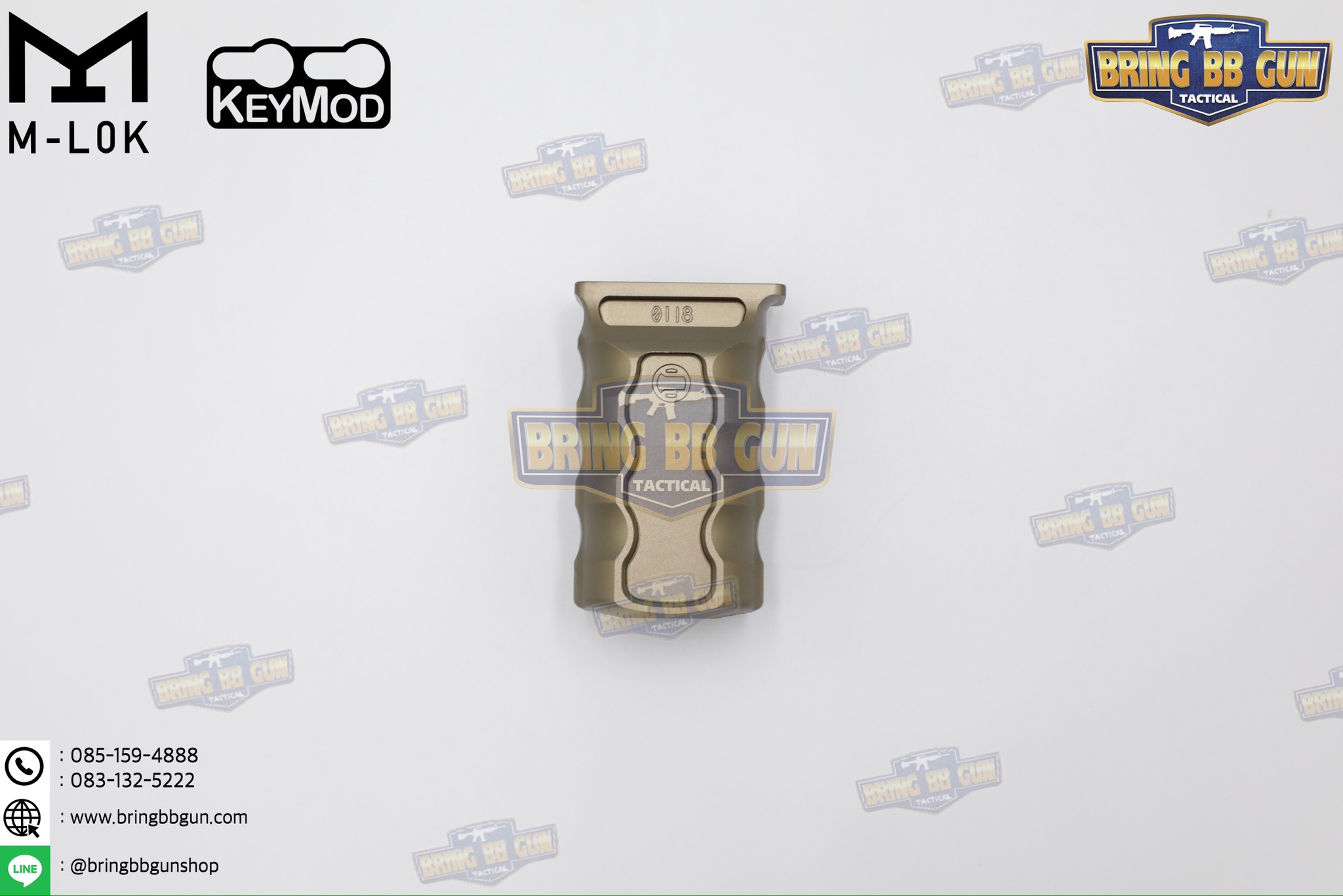 กริ๊ปมือหน้าทรง Railscales รุ่น RSB (RSB Vertical Grip) (กริ๊ปมือ Railscales RSB Vertical Foregrip) (ใช้ได้กับชุดหน้าระบบราง M-Lok และ ระบบราง Keymod เท่านั้น)