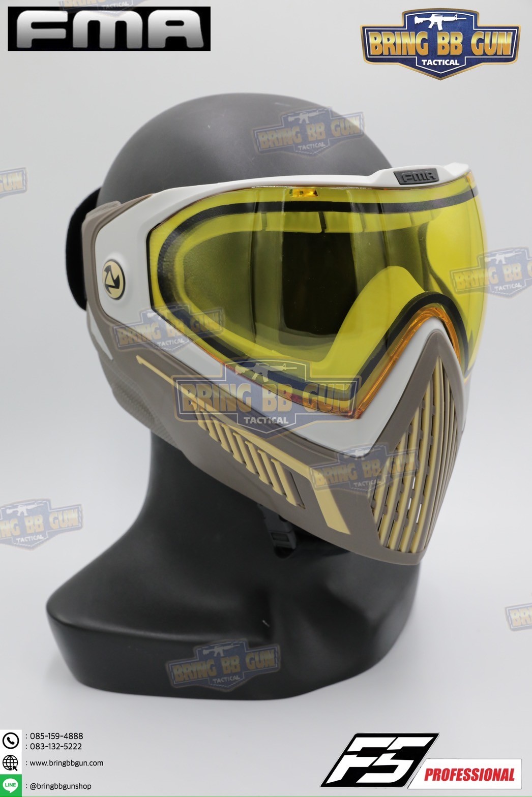 หน้ากาก F5 ยี่ห้อ FMA (FMA F5 STORM GOGGLE MASK) (F5 Professional) (Storm Goggle Mask)