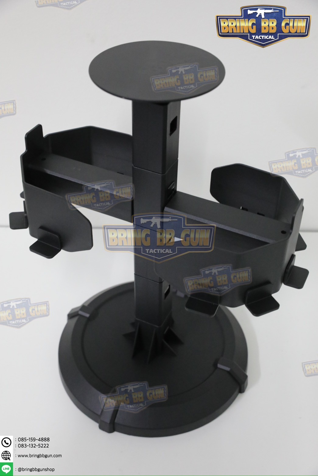 แท่นวางหมวก-เสื้อเวส-เข็มขัด (เสาแขวนหมวก-เสื้อเวส-เข็มขัด) (ที่แขวนอเนกประสงค์) (Equipment Display Stand)