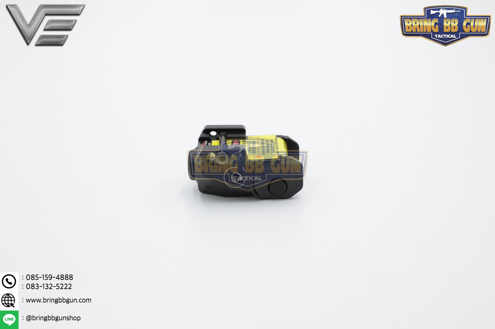 เลเซอร์สีแดงชี้เป้าติดปืน (Sub-Compact) ยี่ห้อ Vector Optics รุ่น Viper Ray Scrapper (Viper Ray Scrapper Sub-Compact Pistol Flashlight)