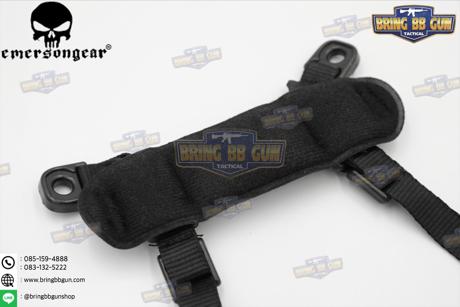 สายรัดคาง ยี่ห้อ Emerson รุ่น ทรงตัว H (EMERSON MICH Helmet Retention System H-Nape)