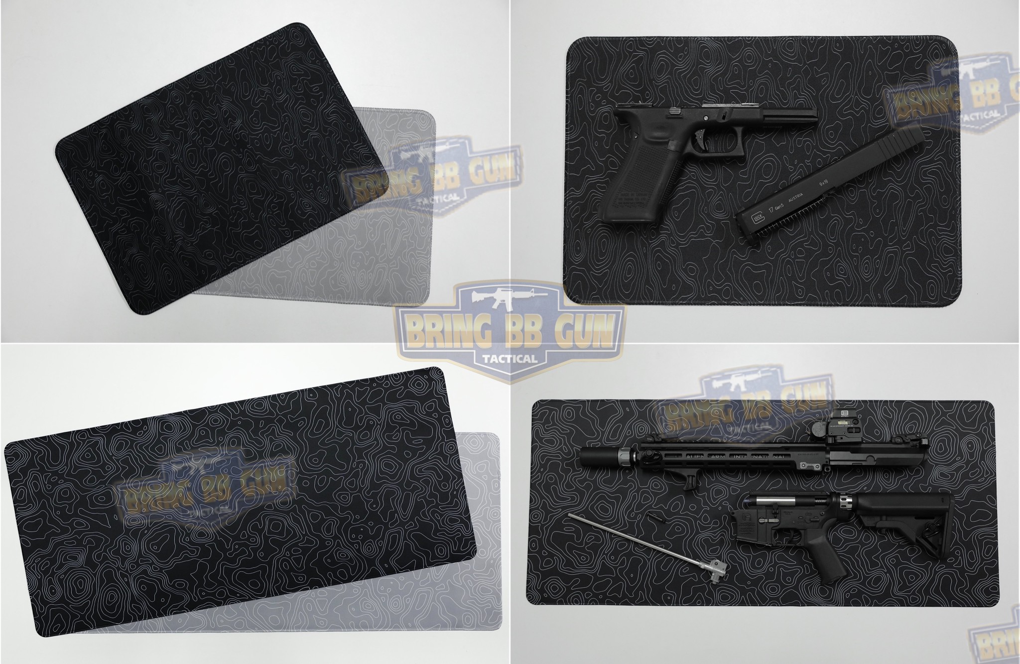 แผ่นยางรองอเนกประสงค์ ลายแผนที่เส้นชันความสูง แผ่นรองเม้าส์ (Topographic Map Camo Mouse Pad) (Mouse Pad) (Contour Map)
