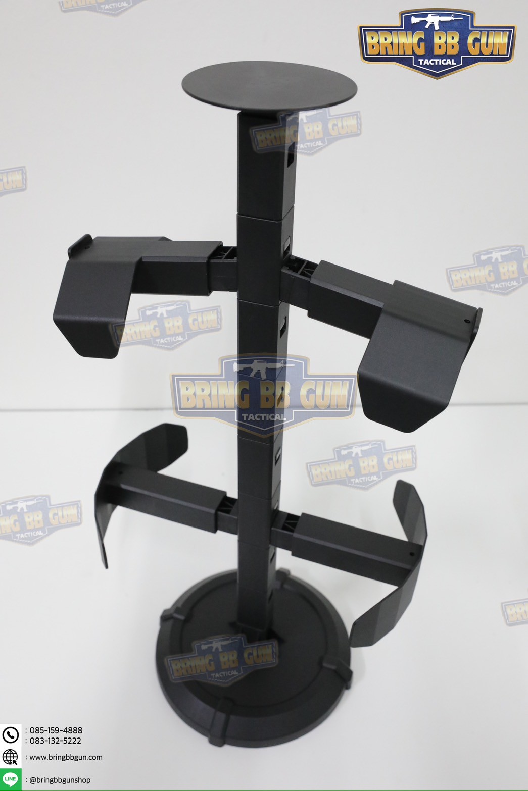 แท่นวางหมวก-เสื้อเวส-เข็มขัด (เสาแขวนหมวก-เสื้อเวส-เข็มขัด) (ที่แขวนอเนกประสงค์) (Equipment Display Stand)