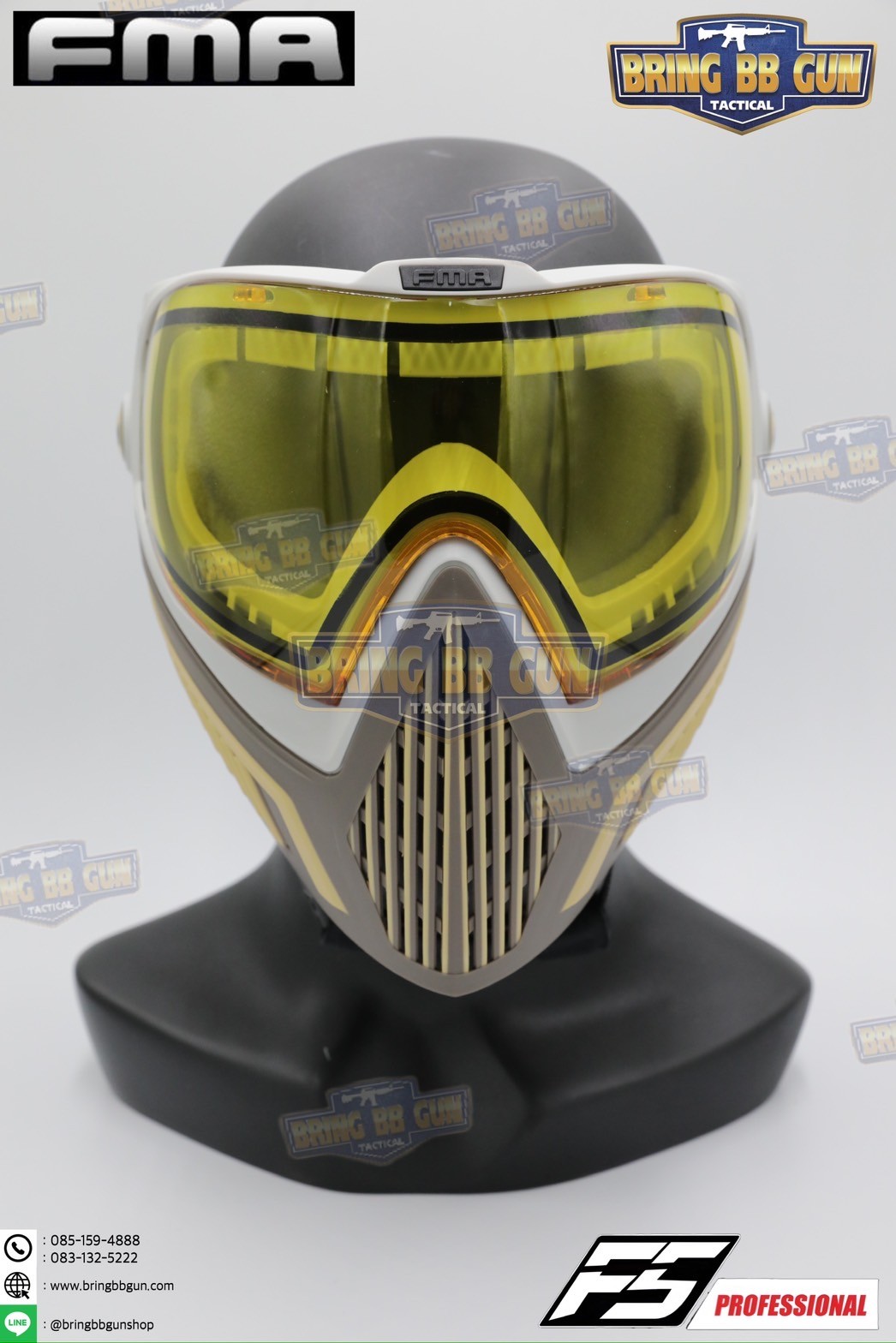 หน้ากาก F5 ยี่ห้อ FMA (FMA F5 STORM GOGGLE MASK) (F5 Professional) (Storm Goggle Mask)