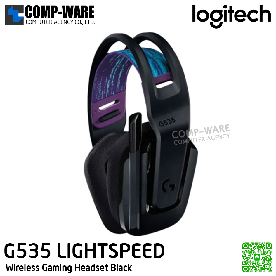 Logitech G535 LIGHTSPEED Wireless Gaming Headset Black - 2Y Warranty - 981-000973