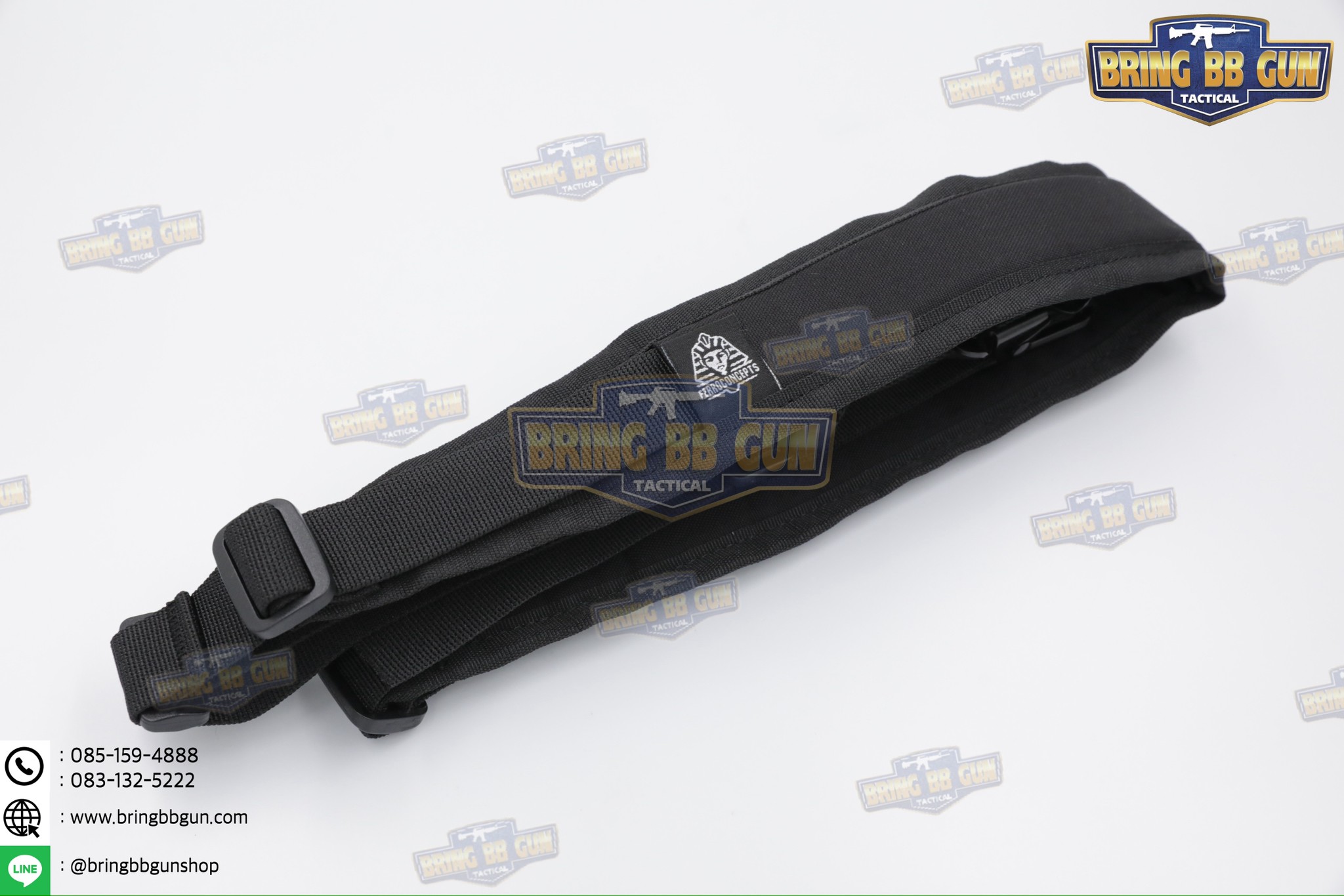 สายสะพายปืน ทรง Ferro (สายสะพายปืนยุทธวิธี 2 จุด) (Padded Sling) (The Slingster) (Adjustable dual point tactical function rope)