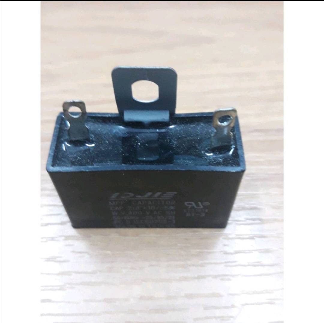 0000898 แค๊ปพัดลม 2 ไมโคร 450V คาปาพัดลม คาปาซิเตอร์ capacitor แค๊ป แคปพัดลม อะไหล่พัดลม