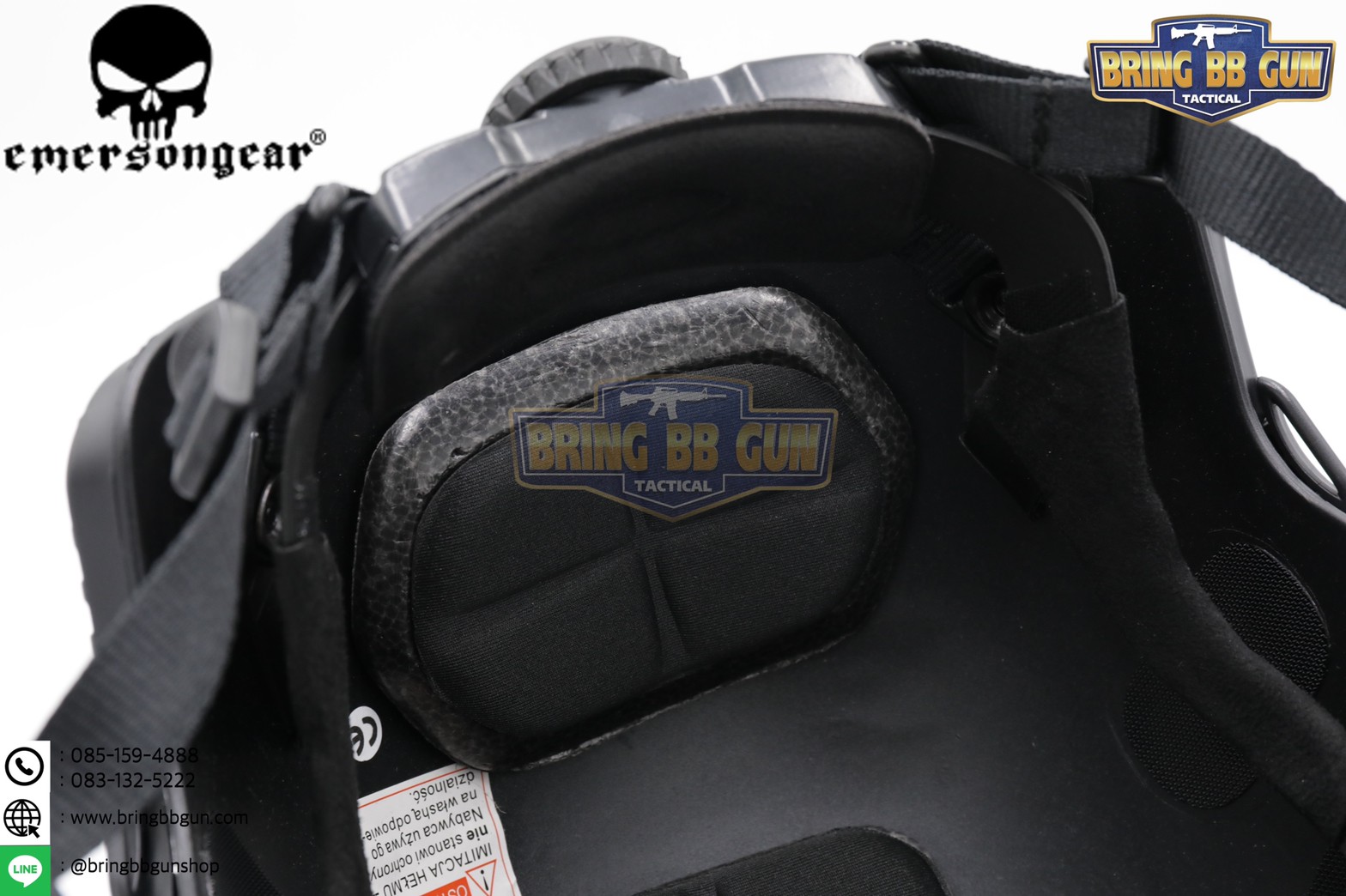 หมวก Fast ยี่ห้อ Emerson รุ่น ปรับท้ายทอยได้ (หมวกฟาส) (Fast Helmet MH type)