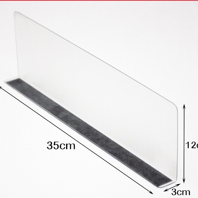 ตัวกั้นระหว่างสินค้า✌🏼จัดระเบียบชั้นวางหรือกันสินค้าตก มีแม่เหล็กให้ พลาสติกหนาเเข็งเเรง มีฟลิมกันรอยให้ อายุใช้งานนาน