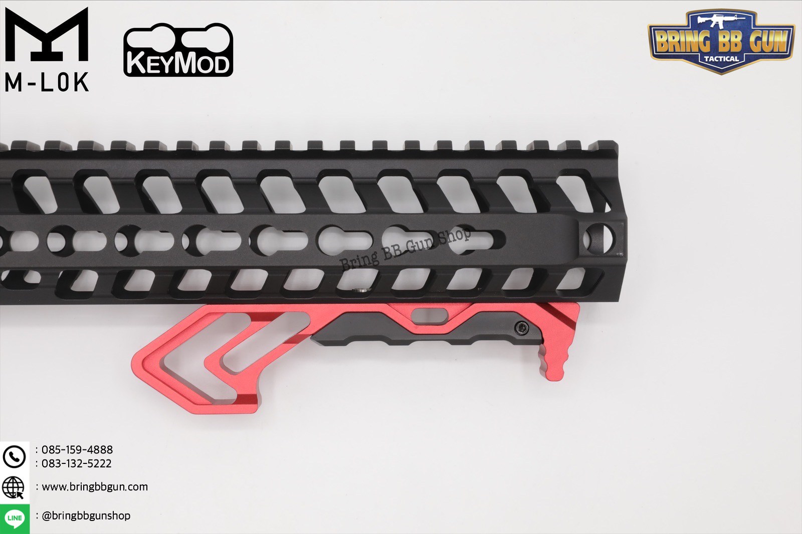 กริ๊ปมือหน้า Tyrant งาน CNC (ใช้ได้กับชุดหน้าระบบราง M-Lok และ Keymod)