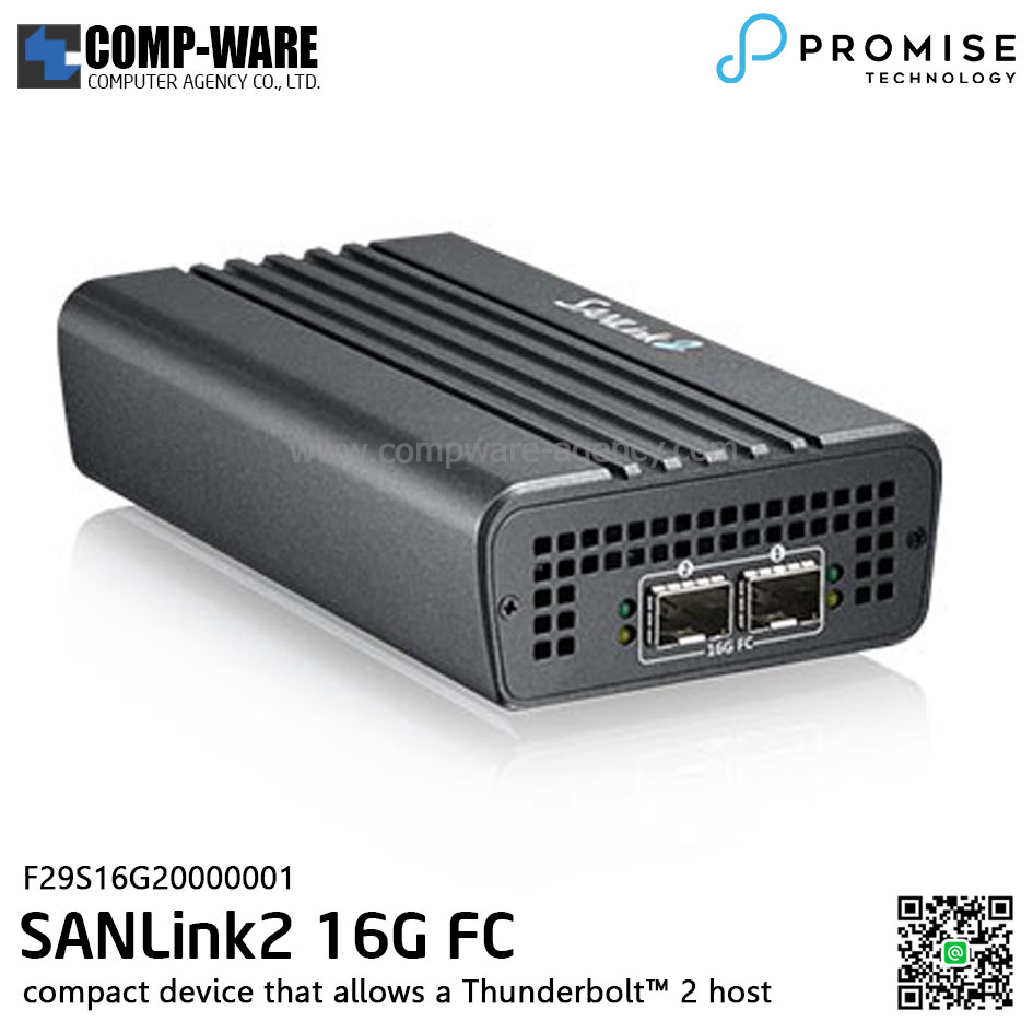 PROMISE SANLink2 Thunderbolt 2 to 16Gbps FC Adapter - F29S16G20000001