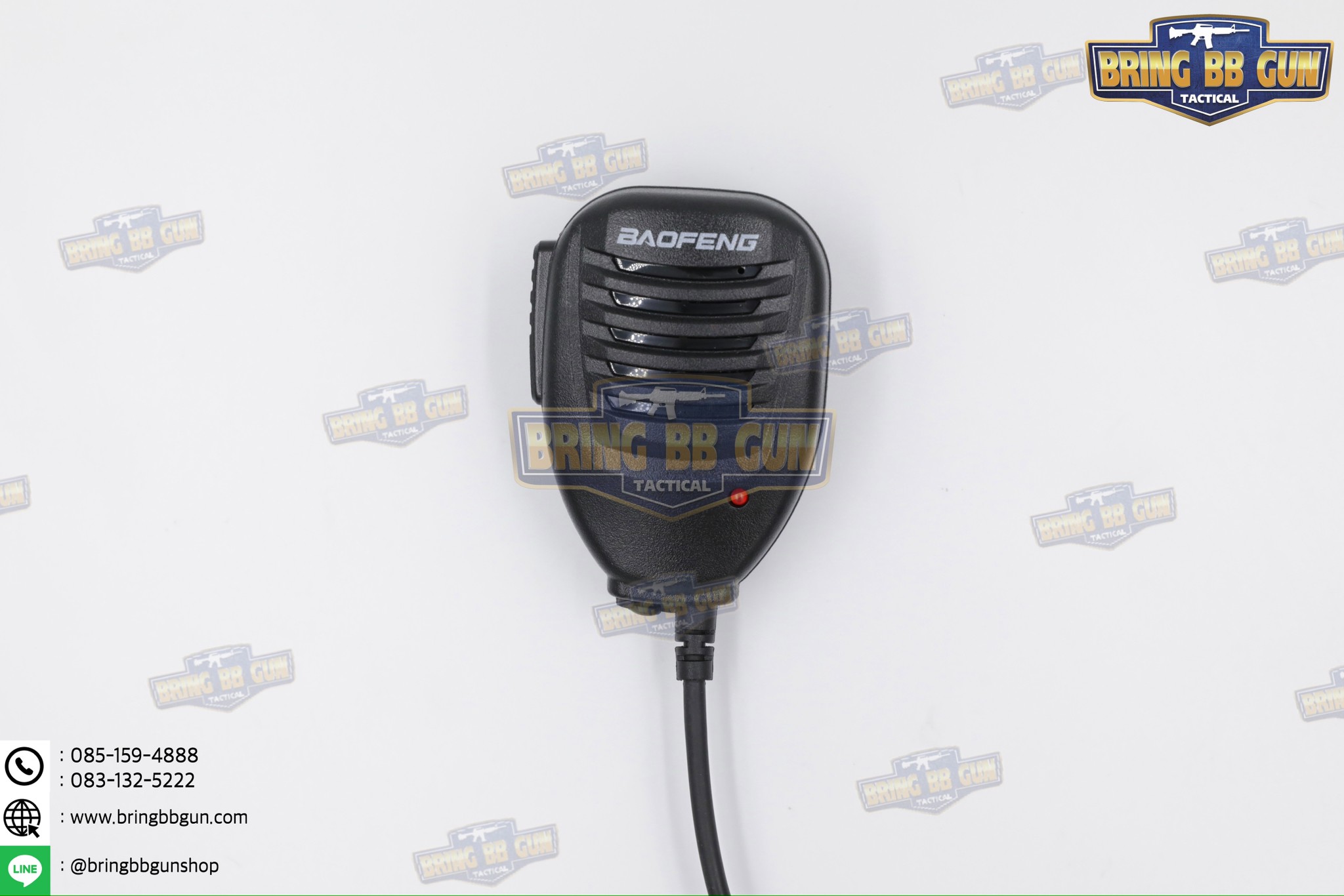 ไมค์นอกวิทยุสื่อสารแบบถือมือ Baofeng (ไมค์นอกวิทยุสื่อสาร) (ไมค์หัวโตวิทยุสื่อสาร) (ไมโคโฟน-ลำโพงวิทยุสื่อสาร) (PTT ที่มีลำโพง และ ไมค์ในตัว) (USMC Shoulder Mic) (USMC Intercom PTT) (Radio Shoulder Speaker Mic)