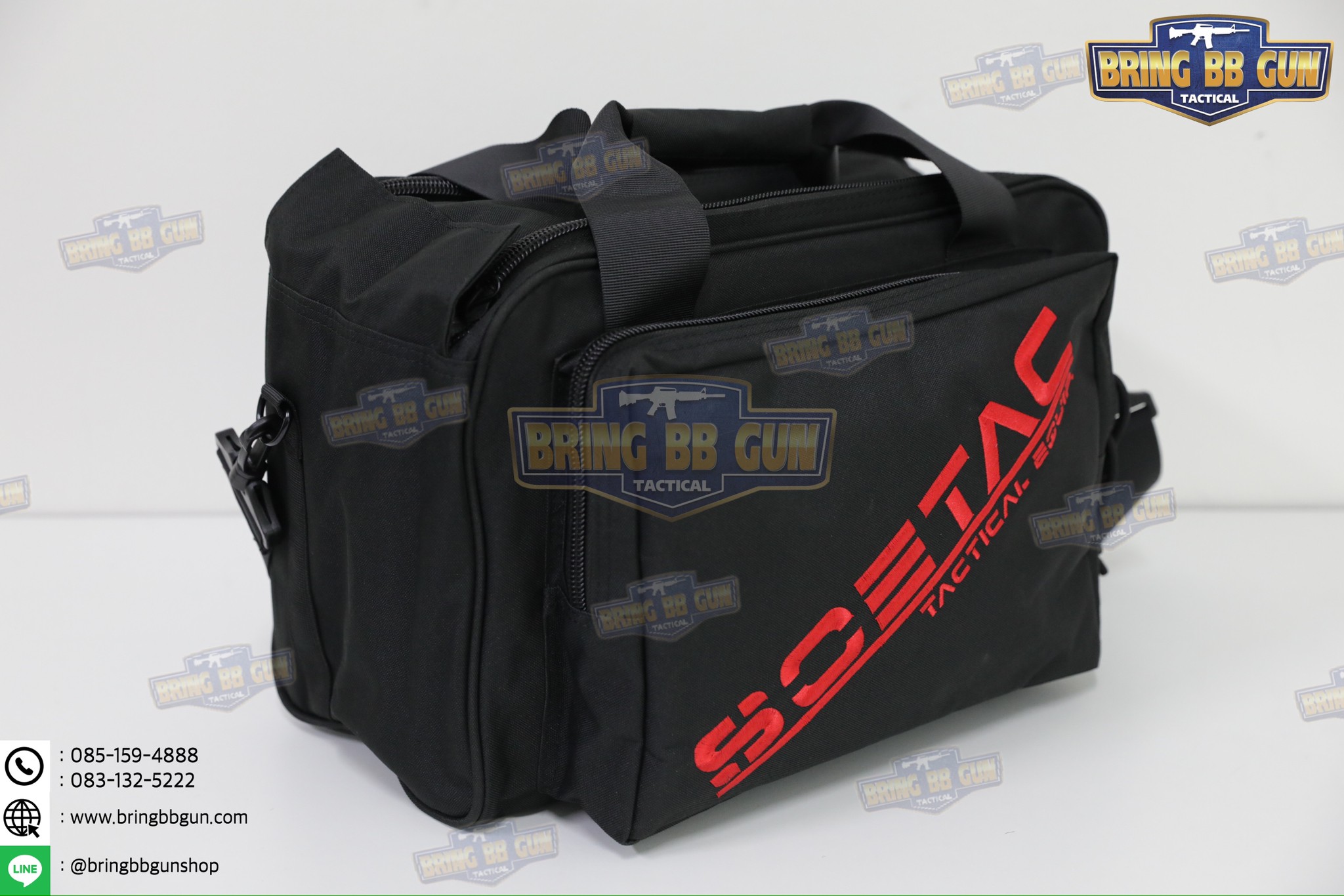 กระเป๋าอเนกประสงค์ สำหรับยิงปืน ยี่ห้อ Soetac (กระเป๋าสำหรับนักแข่งยิงปืน) (กระเป๋าเก็บอุปกรณ์ + ปืนสั้น) (Range Bag) (IPSC Range Bag Tactical Shooting Gun Bags)