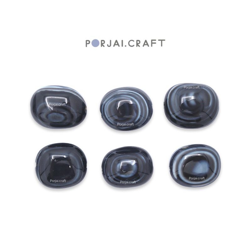 Tibetan Agate Free Form Beads ลูกปัดทิเบตอาเกต