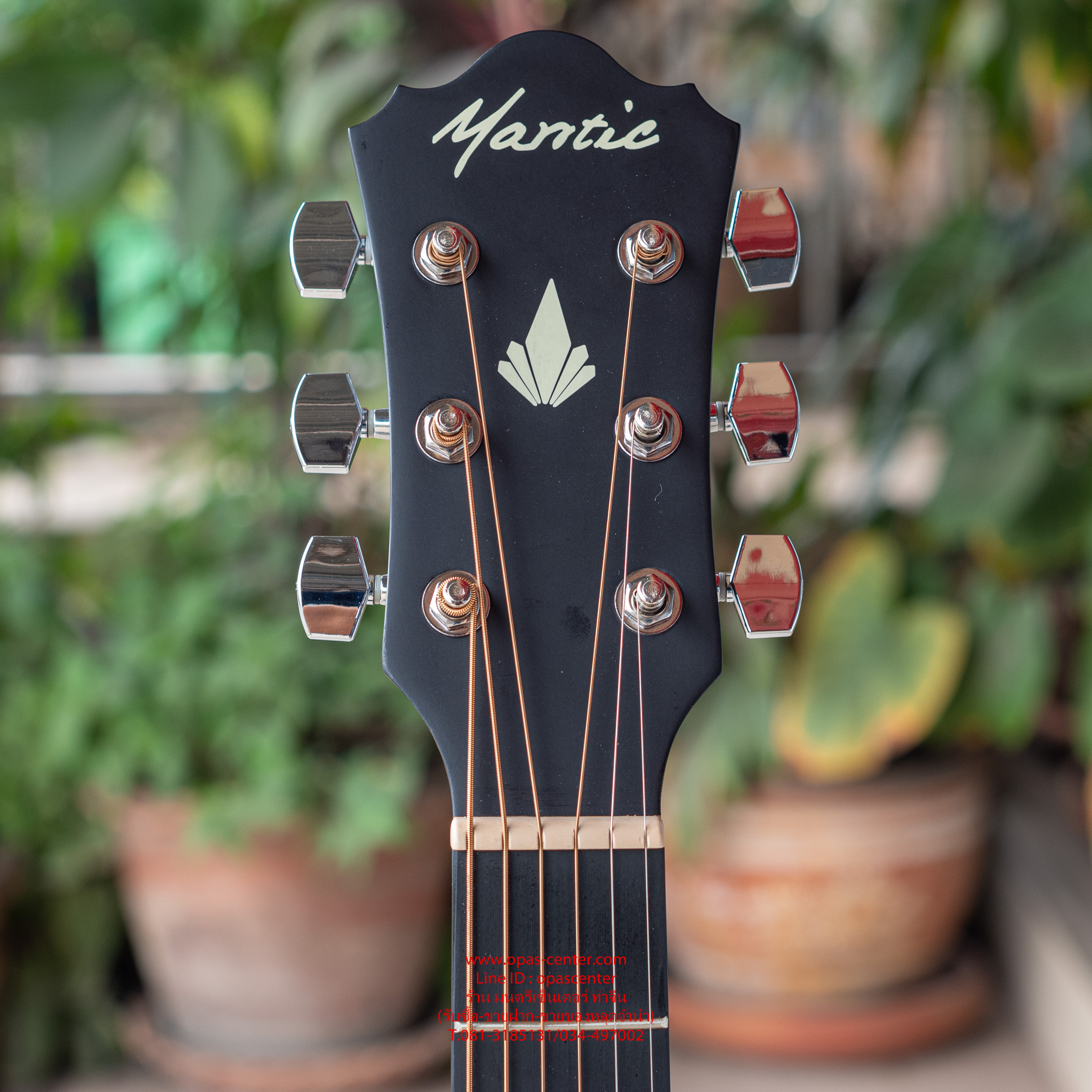 กีต้าร์โปร่งเว้าไฟฟ้า Mantic 41 นิ้ว รุ่น AG-1CE-BK สีดำด้าน EQ Saga อย่างดี ของใหม่