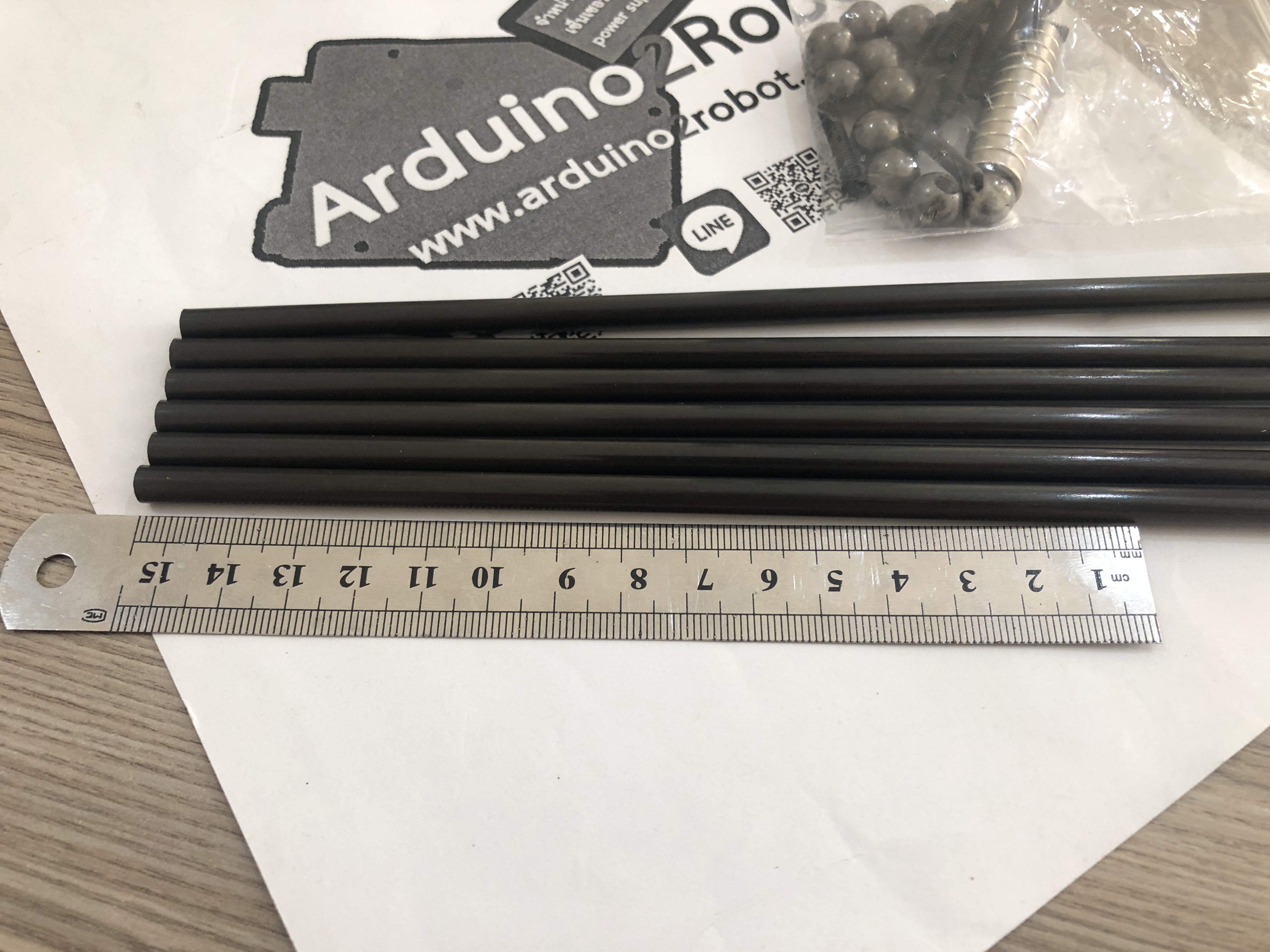 3D printer accessory Reprap Delta Kossel OD:4* 200mm 3K Carbon tube ID=2mm carbon rods kit/set Carbon Rods Kit