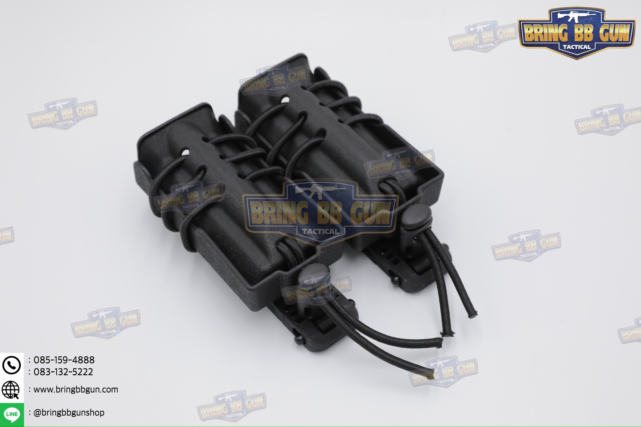 ซองแม็กกาซีนคู่โพลิเมอร์ 9 mm. Urban Assault 9mm Double Quick Pull Mag Case