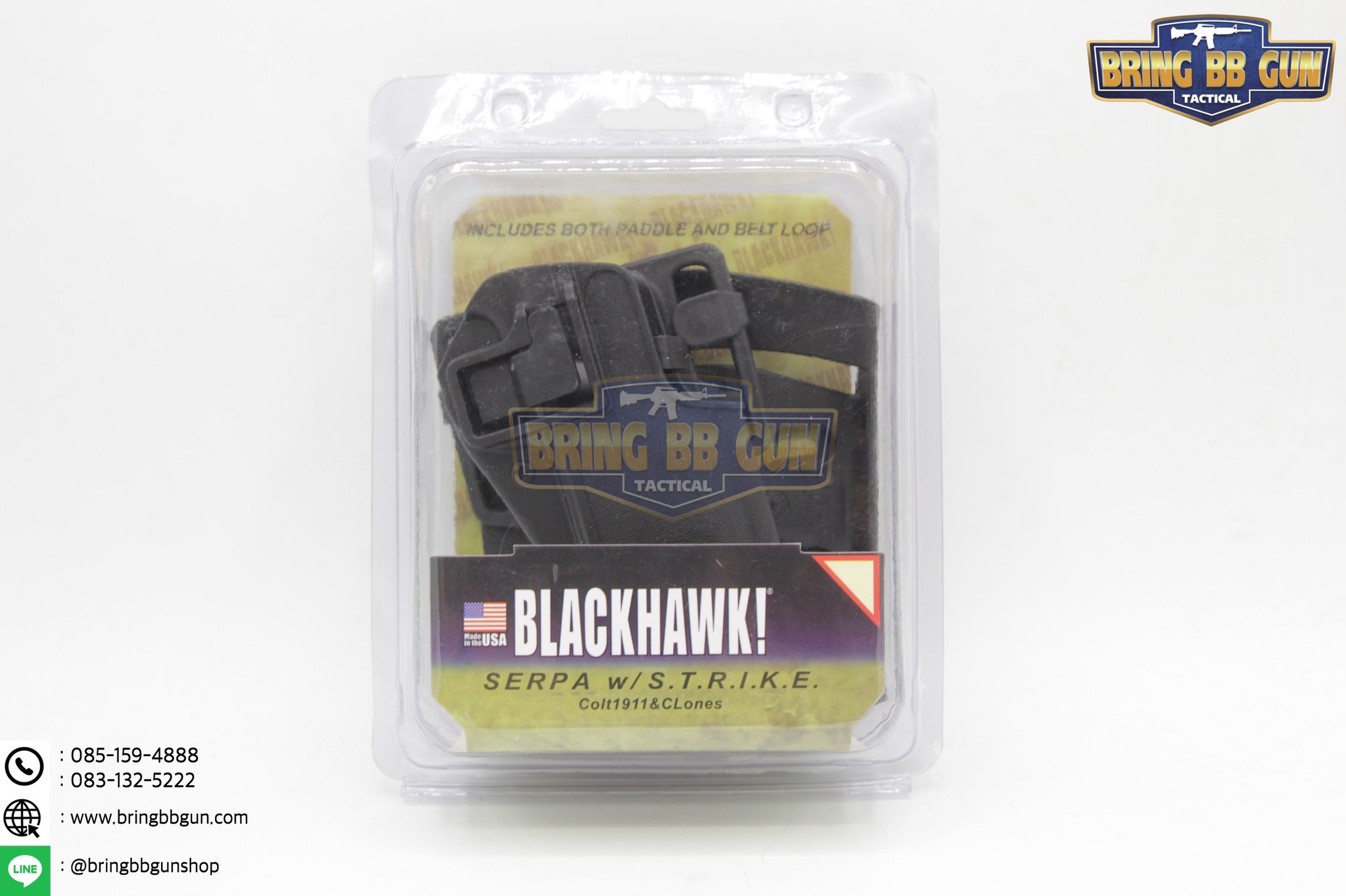 ซองปืนพกนอก ทรง Black Hawk รุ่น M1911 สำหรับปืน : Colt M1911