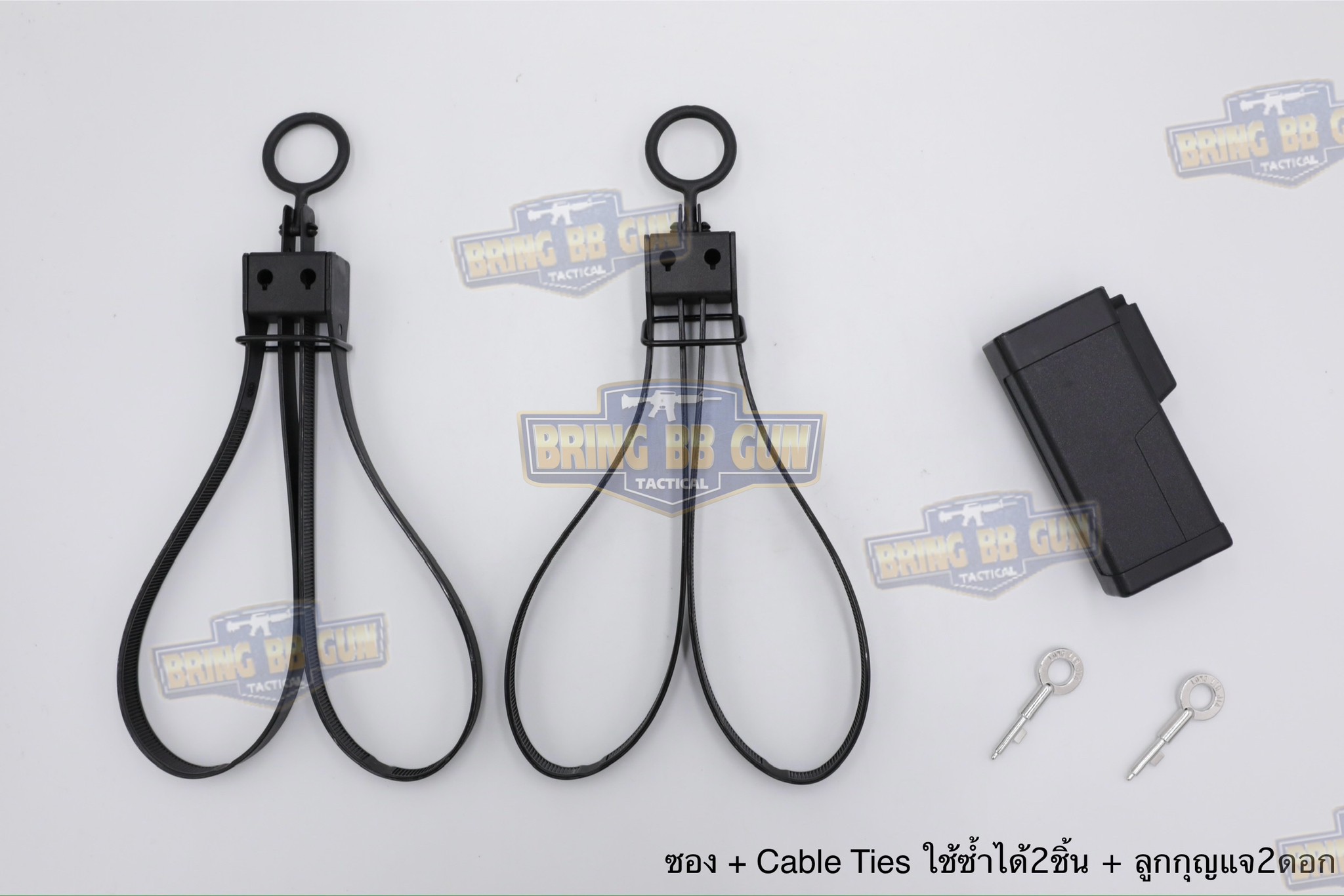 กุญแจมือสาย Cable Ties แบบ ใช้ซ้ำได้ (สายรัดข้อมือแบบใช้ซ้ำได้)