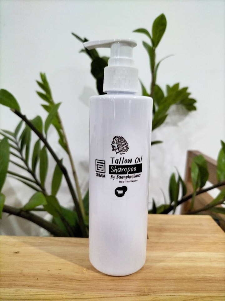 Tallow Oil Shampoo แชมพู 2 in 1ป๋า By Baanphochana แชมพูป๋า “ผมสวย” สุขภาพดี !! แชมพูน้ำมันเนื้อ
