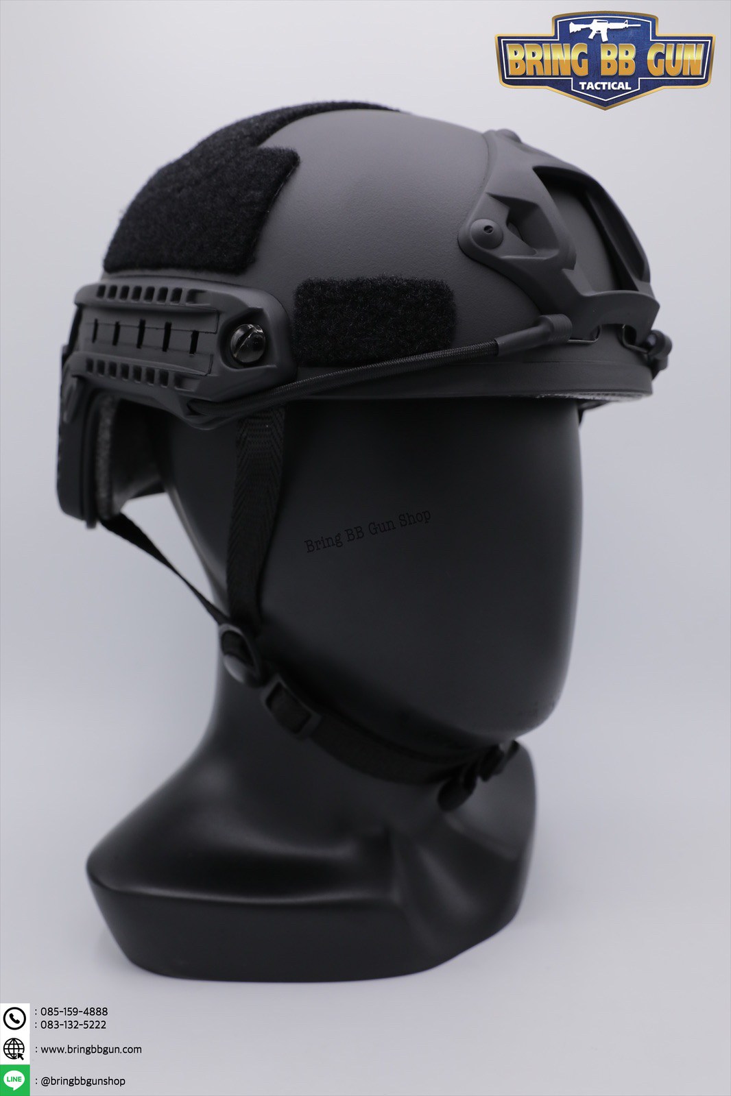 หมวก Fast (หมวกฟาส) (Fast Helmet MH type) รุ่น Strandard Version No holes