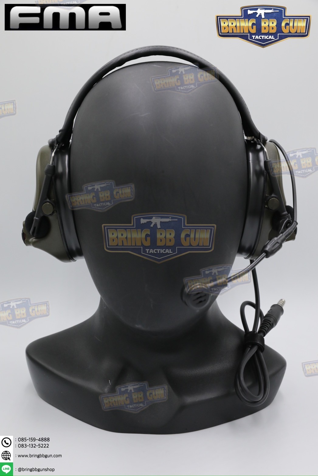 หูฟังสื่อสารตัดเสียงได้ ทรง Comtac III ยี่ห้อ FMA (Peltor ComTac III Tactical Advanced Combat Headset) (tactical communication shooting headset noise reduction) (Comtac III)