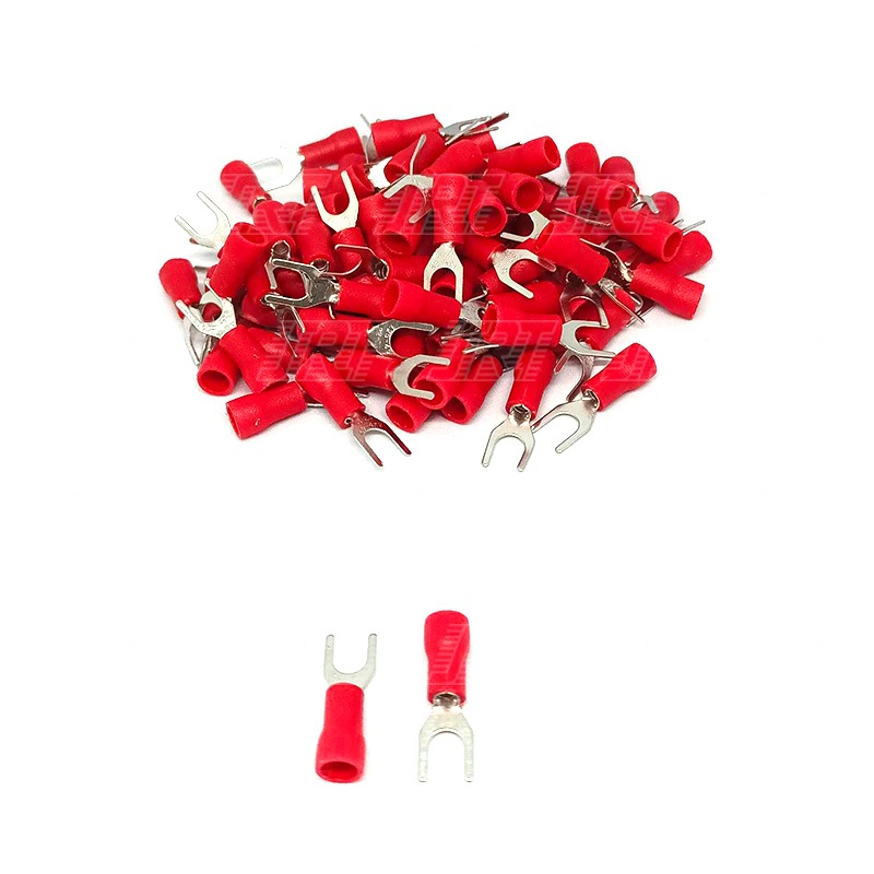 หางปลาแฉก หุ้มสลิป SV1-4 (100 ชิ้น) | มี 5 สี | สีดำ สีน้ำเงิน สีเขียว สีแดง สีเหลือง