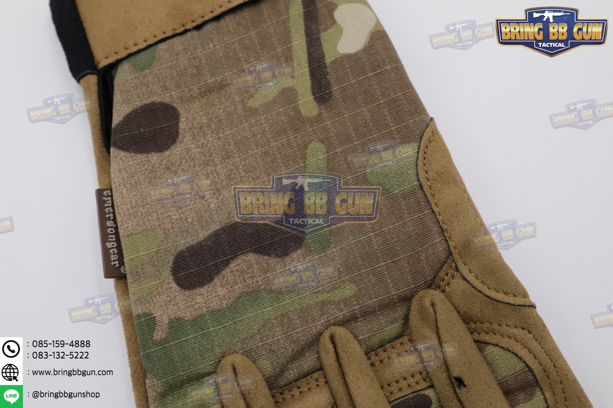 ถุงมือเต็มนิ้ว ยี่ห้อ Emerson รุ่น Tactical Lightweight Camouflage Gloves (Tactical Gloves)