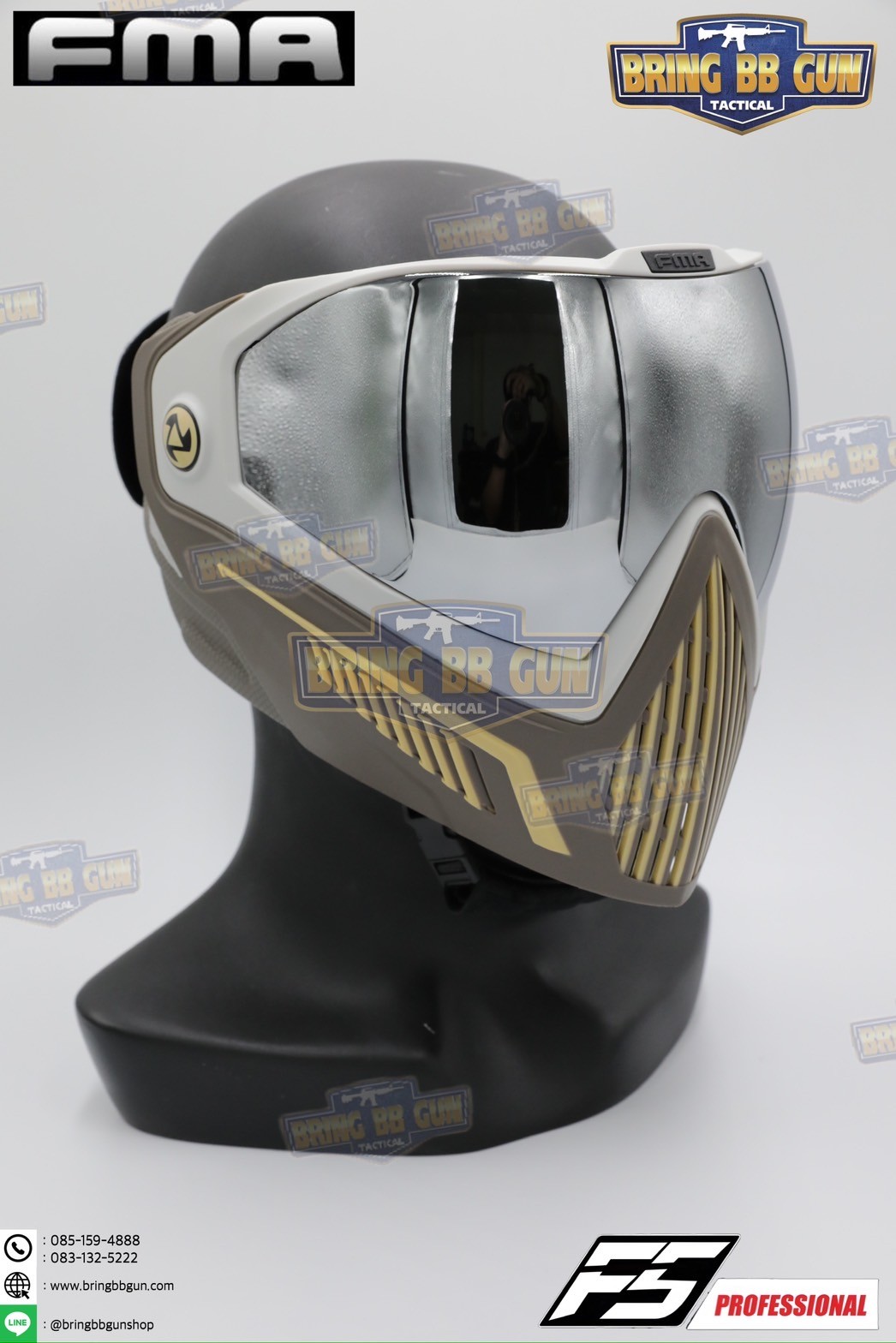 หน้ากาก F5 ยี่ห้อ FMA (FMA F5 STORM GOGGLE MASK) (F5 Professional) (Storm Goggle Mask)