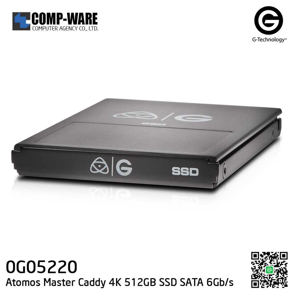G-Technology Atomos Master Caddy 4K 512GB SSD SATA 6Gb/s Hard Drive - Black (0G05220)