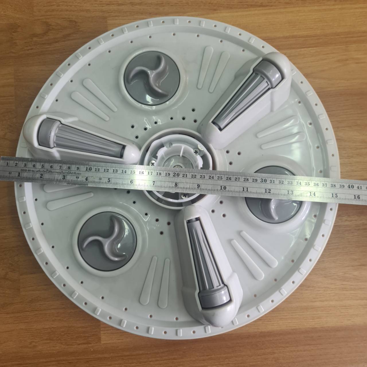 0000640 ใบพัดเครื่องซักผ้า LG แอลจี ถังเดี่ยวอัตโนมัติขนาด 16 นิ้ว 41cm อะไหล่เครื่องซักผ้า 11ฟันเฟื่อง