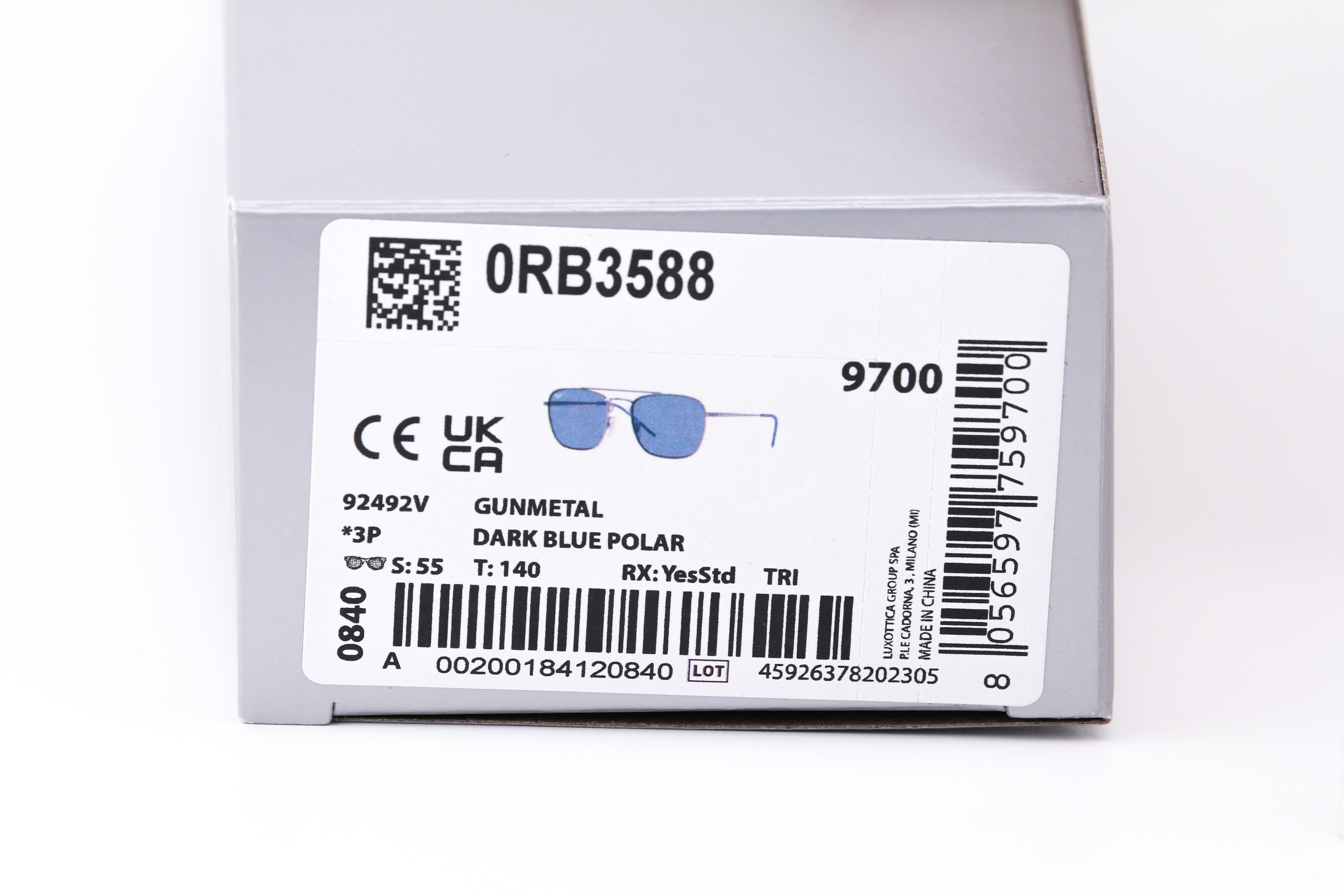 RayBan RB3588 92492V Polarized Lens