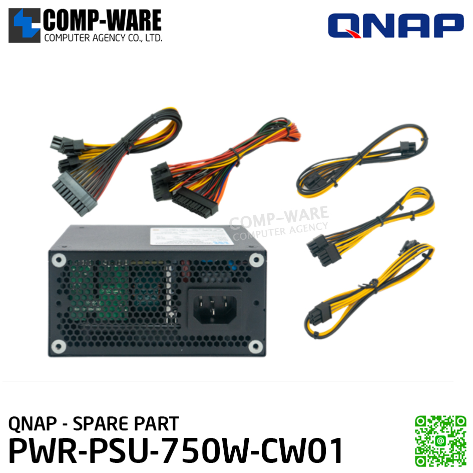 QNAP PWR-PSU-750W-CW01 750W power supply unit, CWT (1 Year) - Spare Part