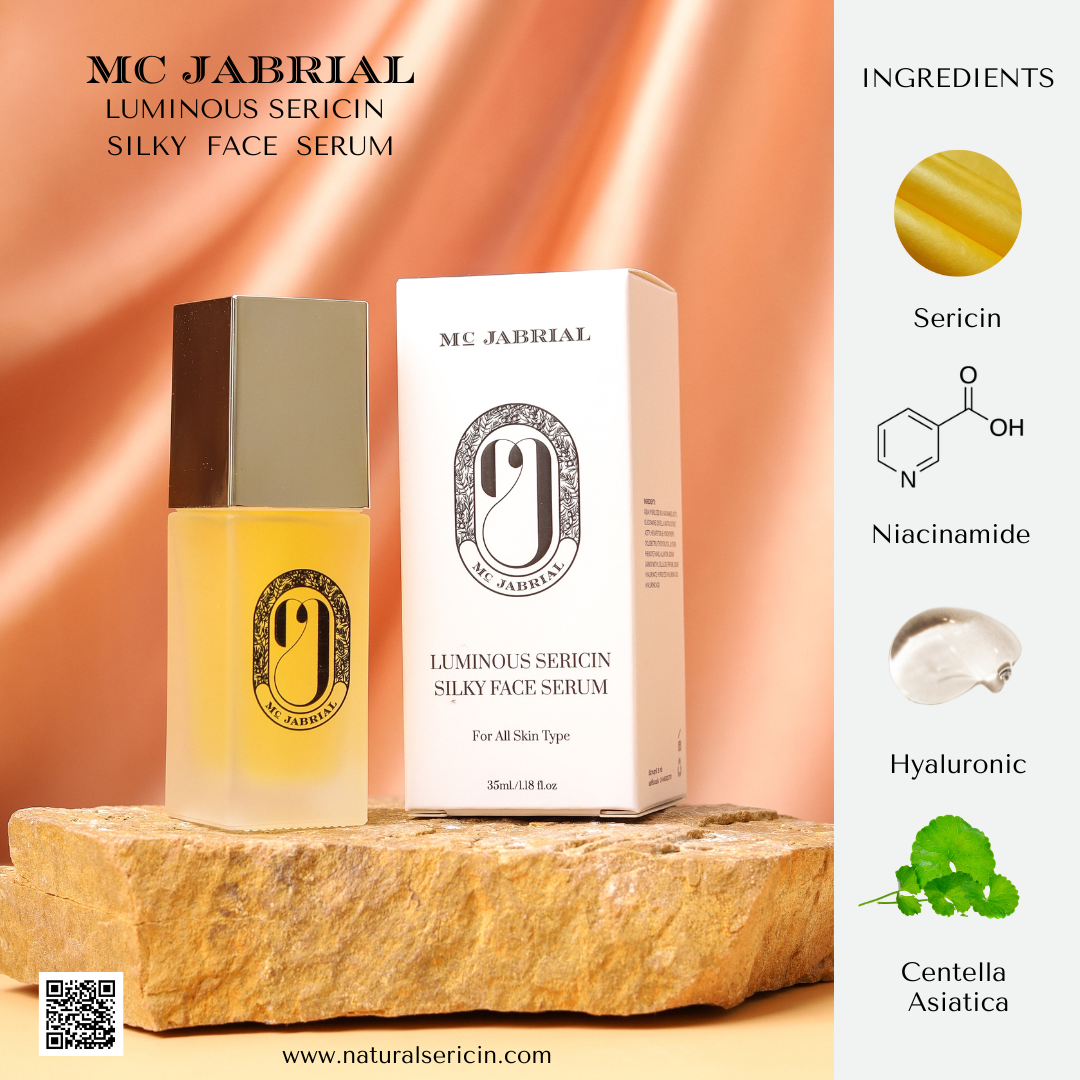 Luminous Sericin Silky Face Serum 35ml. ลูมินัส เซริซิน ซิลค์กี้ เฟส เซรั่ม ขนาด 35มล.