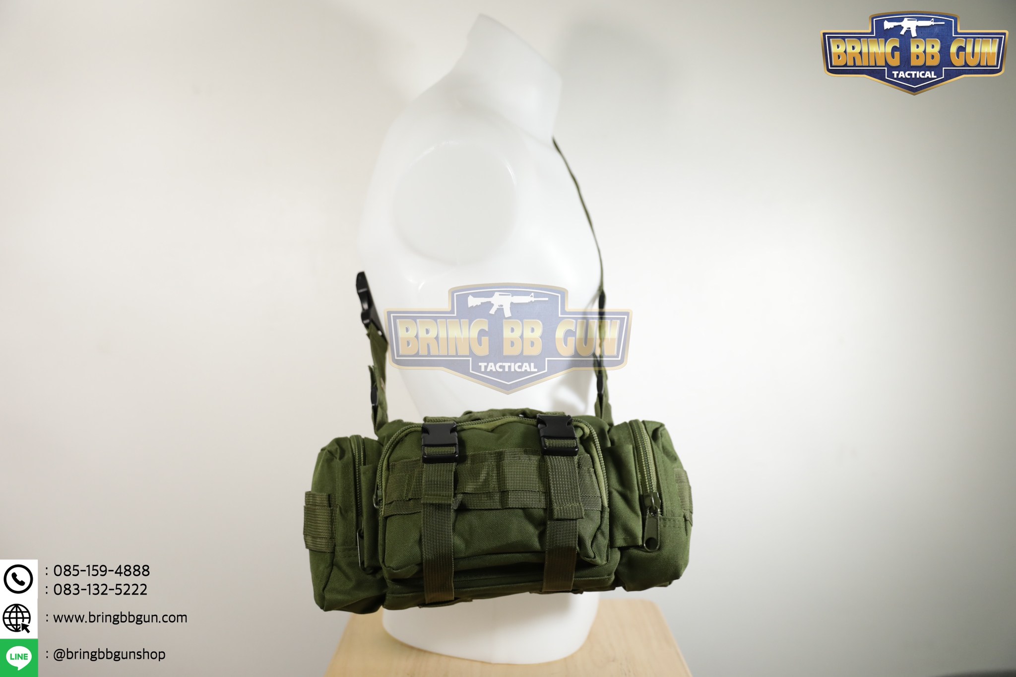 กระเป๋าสะพายข้าง+คาดเอว รุ่น กระเพาะหมูเล็ก